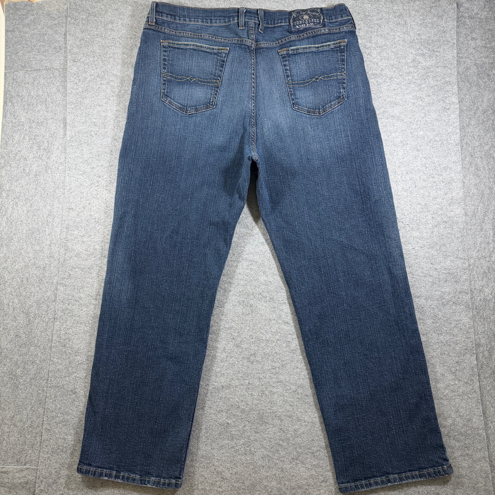 Vintage Y2K Lucky Brand Jeans Mens 38 Short Dark Wash Loose Fit Stretch Denim thumbnail 2