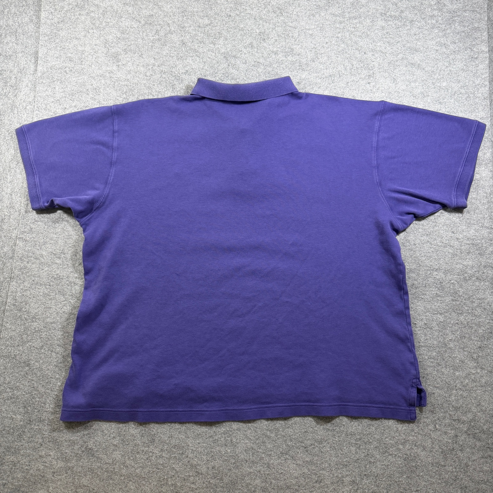 Vintage 90s Eddie Bauer Polo Shirt Mens L Purple Cotton Boxy Fit Soft Touch thumbnail 2