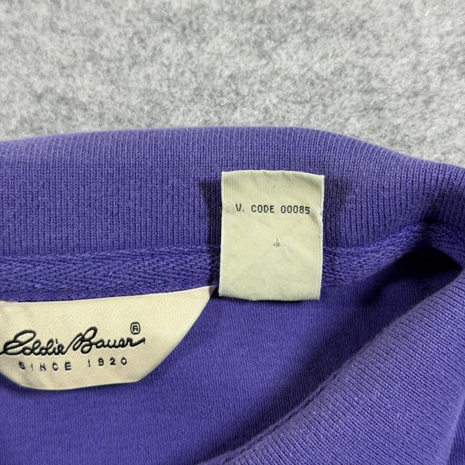 Vintage 90s Eddie Bauer Polo Shirt Mens L Purple Cotton Boxy Fit Soft Touch thumbnail 9