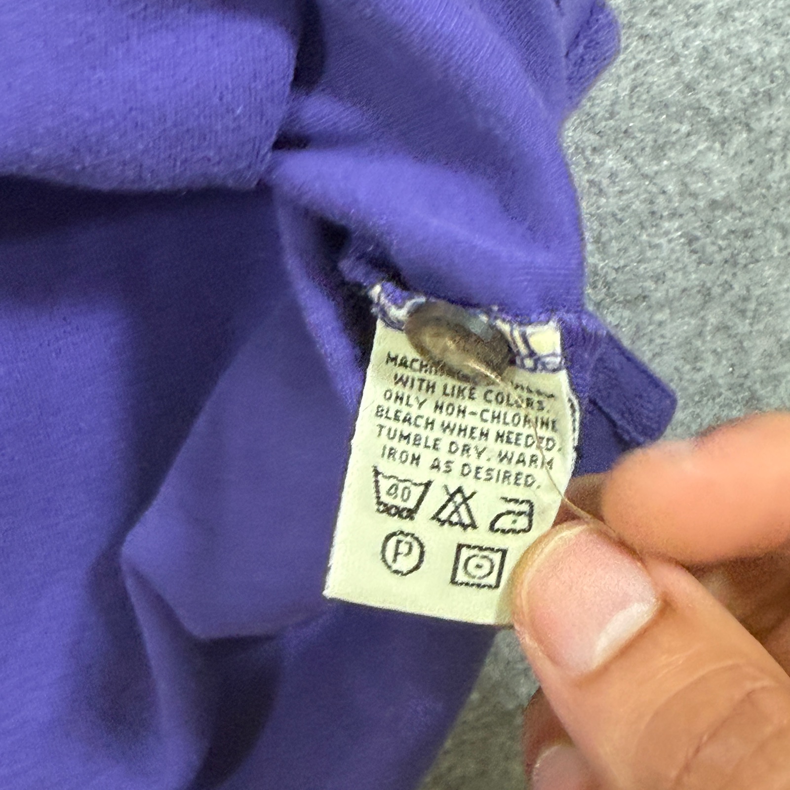 Vintage 90s Eddie Bauer Polo Shirt Mens L Purple Cotton Boxy Fit Soft Touch thumbnail 10