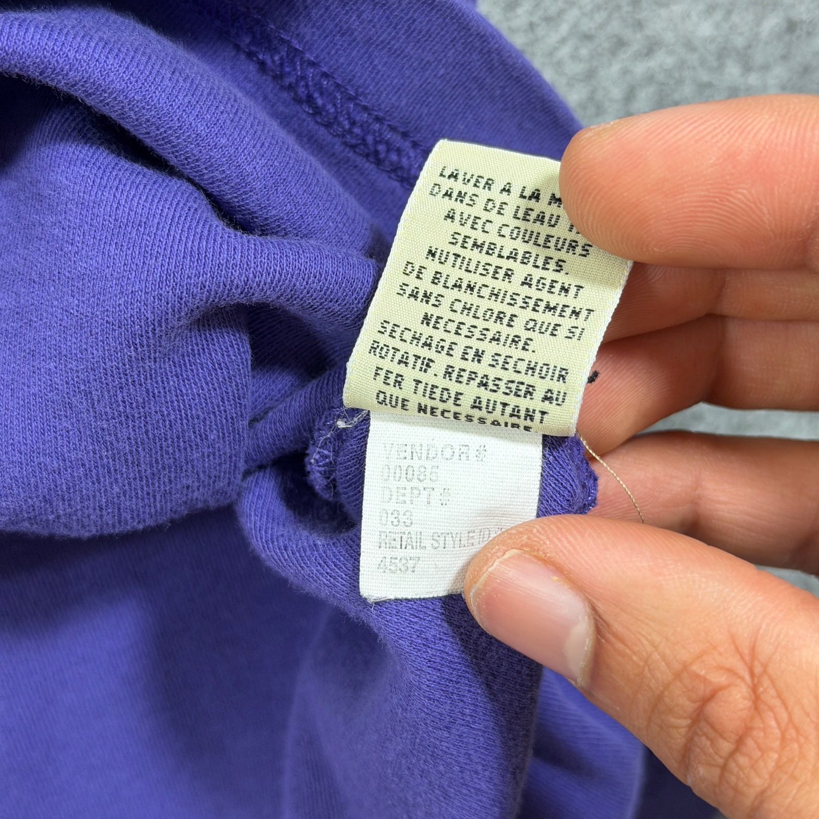 Vintage 90s Eddie Bauer Polo Shirt Mens L Purple Cotton Boxy Fit Soft Touch thumbnail 11