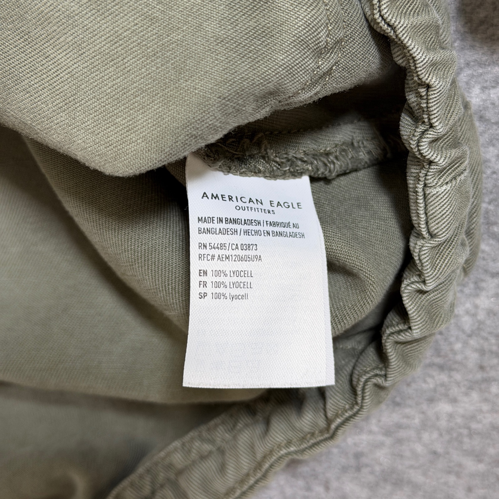 American Eagle Field Jacket Womens XL Olive Green Hooded Zip Front Military thumbnail 11