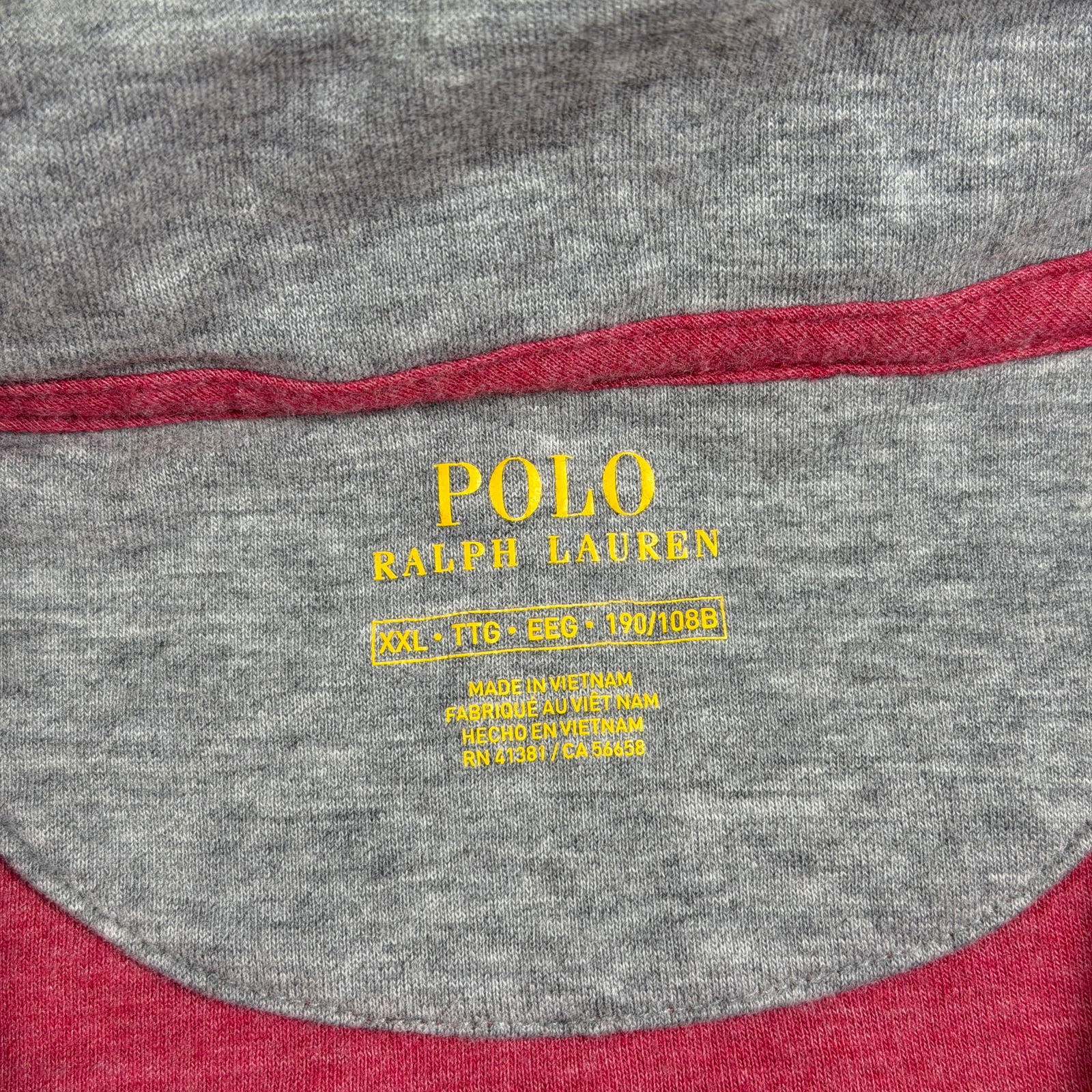 Polo Ralph Lauren Soft Touch 1/4 Zip Sweater Mens XXL Red Knit Pullover Preppy thumbnail 5
