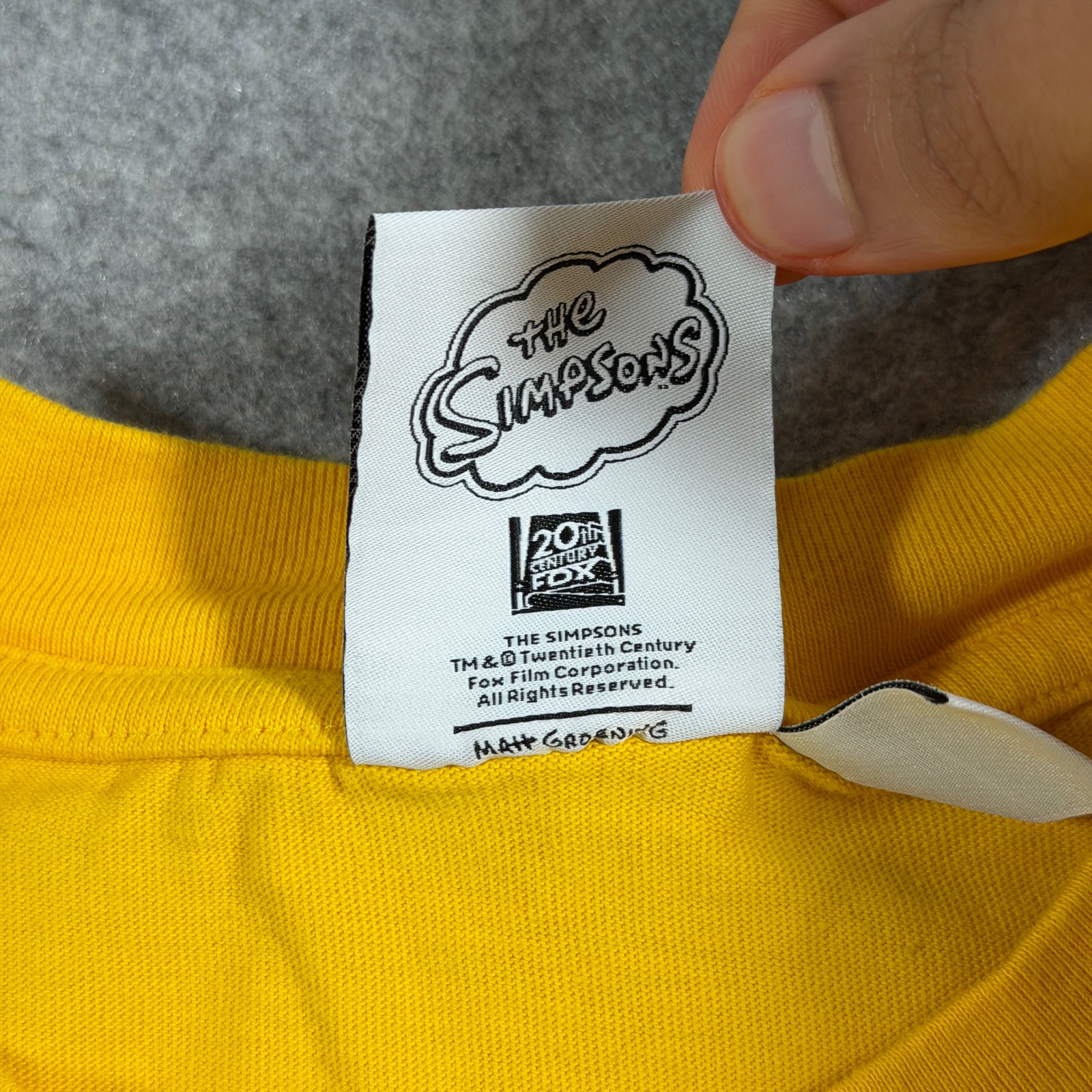 Adidas The Simpsons T Shirt Mens XL Yellow Donut Graphic Trefoil Logo Cartoon thumbnail 11