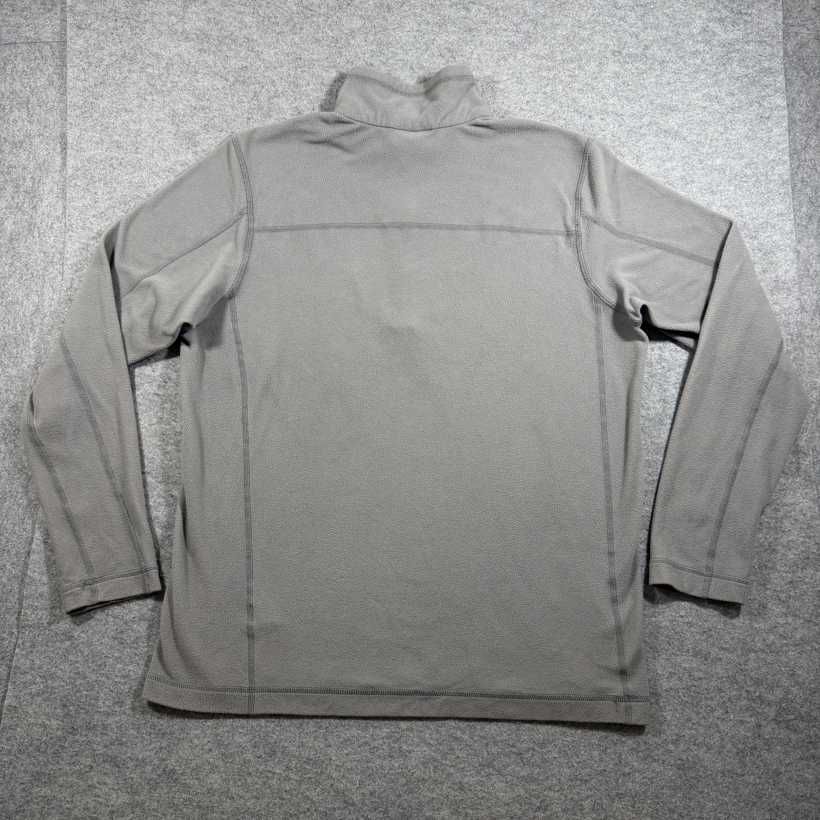 Patagonia Micro D Fleece Pullover Mens L Gray 1/4 Zip Recycled Hiking Outdoor thumbnail 2