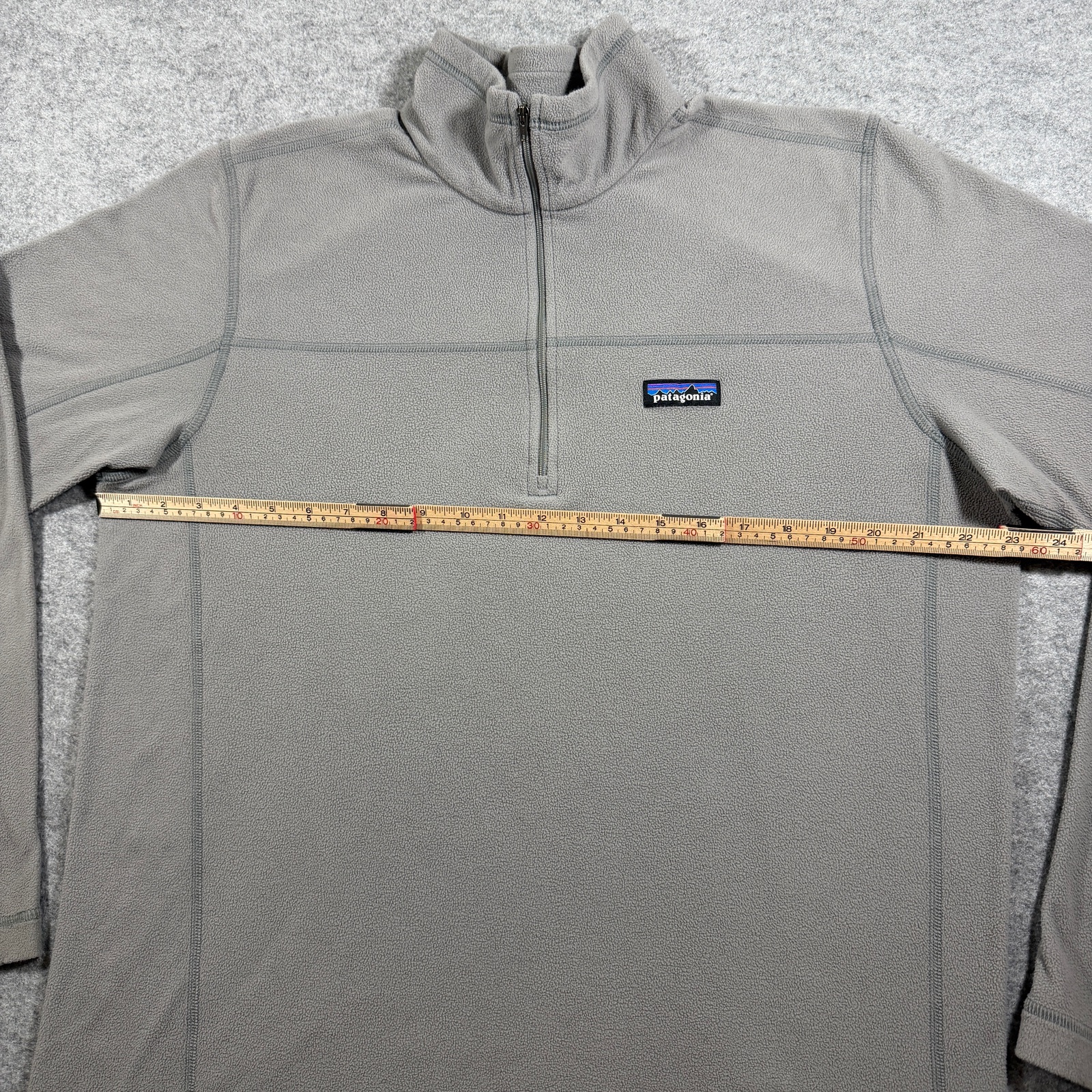 Patagonia Micro D Fleece Pullover Mens L Gray 1/4 Zip Recycled Hiking Outdoor thumbnail 7