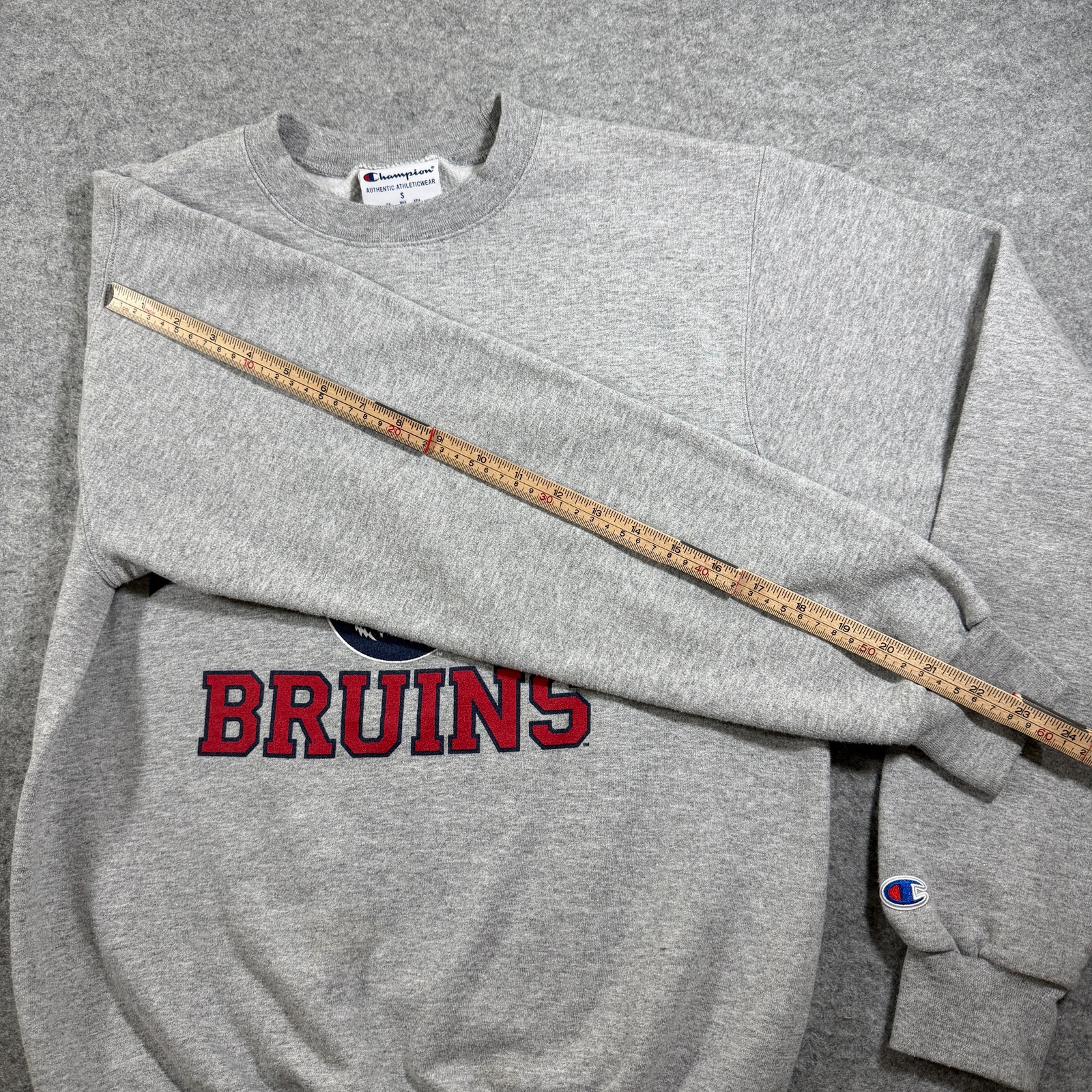 Champion Belmont Bruins Crewneck Sweatshirt Mens S Gray NCAA College Fleece Logo thumbnail 8