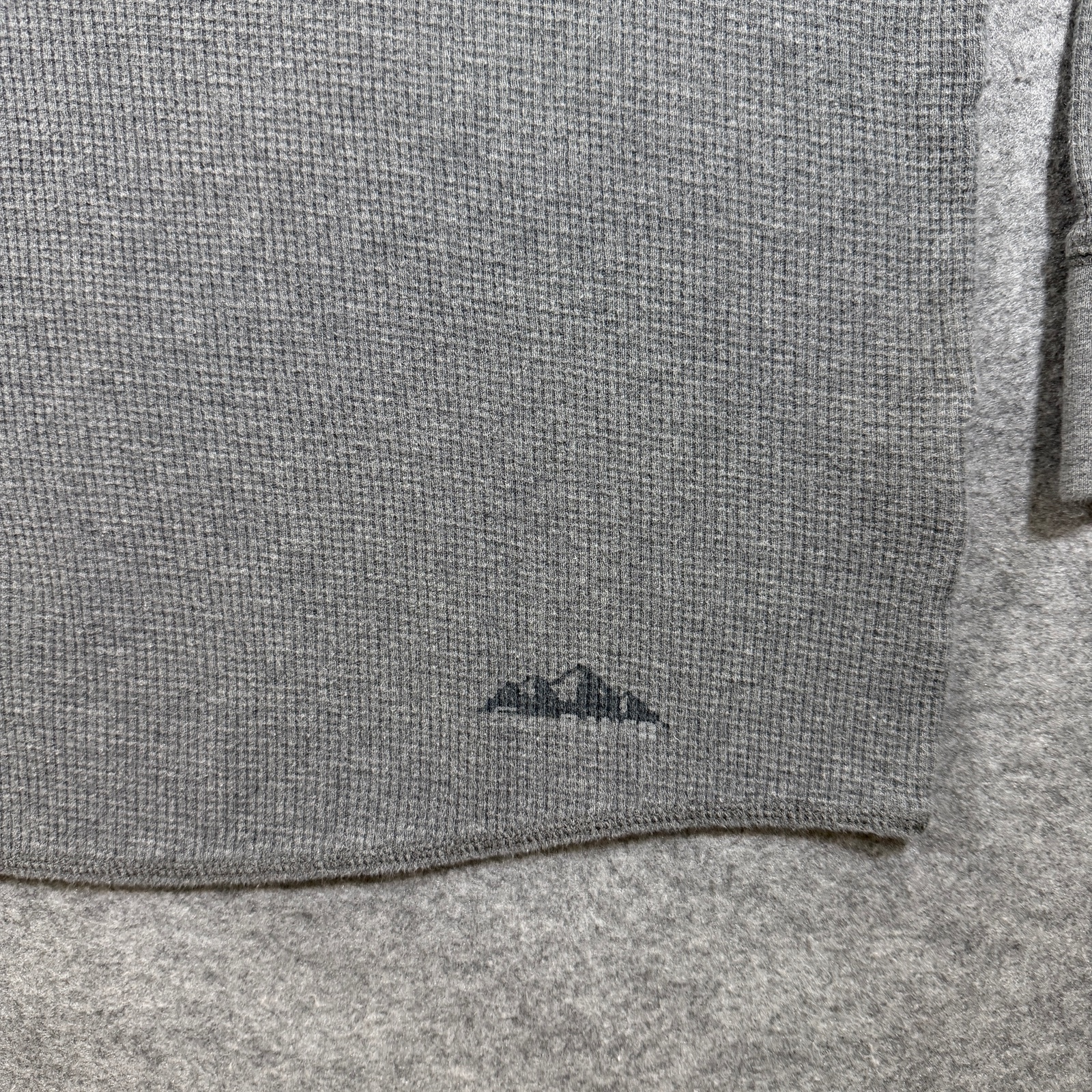 Eddie Bauer Thermal Shirt Mens XL Gray Waffle Knit Crew Neck Cotton Outdoor thumbnail 4