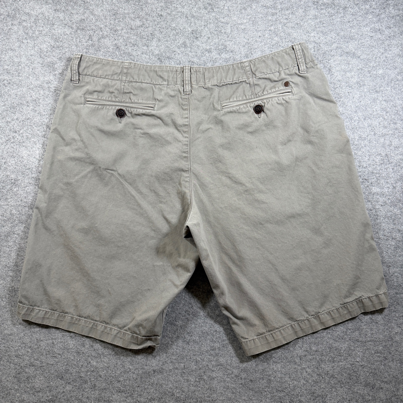 Lucky Brand Chino Shorts Mens 38 Olive Khaki Cotton Flat Front Casual Preppy thumbnail 2