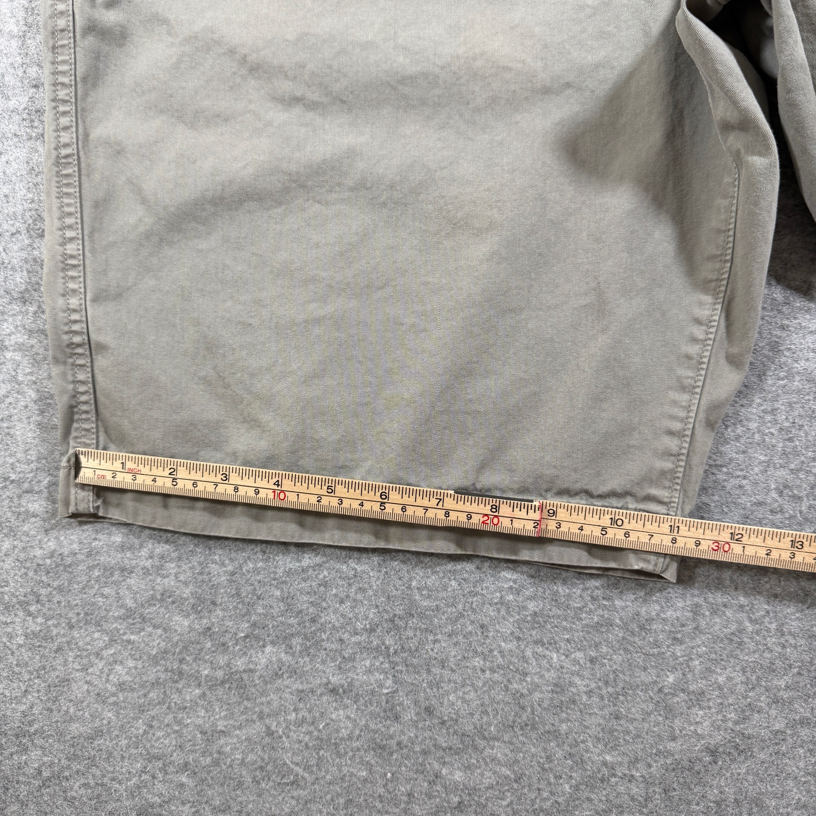 Lucky Brand Chino Shorts Mens 38 Olive Khaki Cotton Flat Front Casual Preppy thumbnail 8