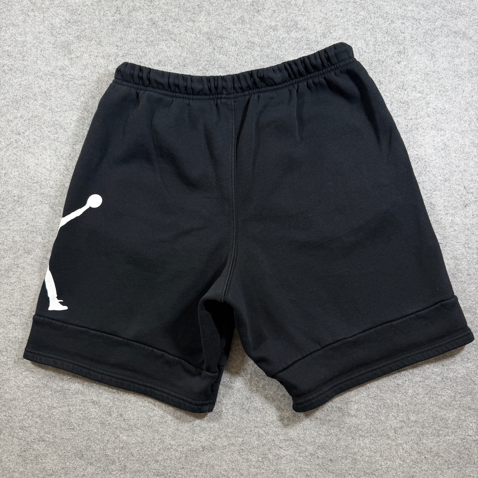 Jordan Fleece Shorts Mens M Black Jumpman Logo Cotton Drawstring Athletic Gym thumbnail 3