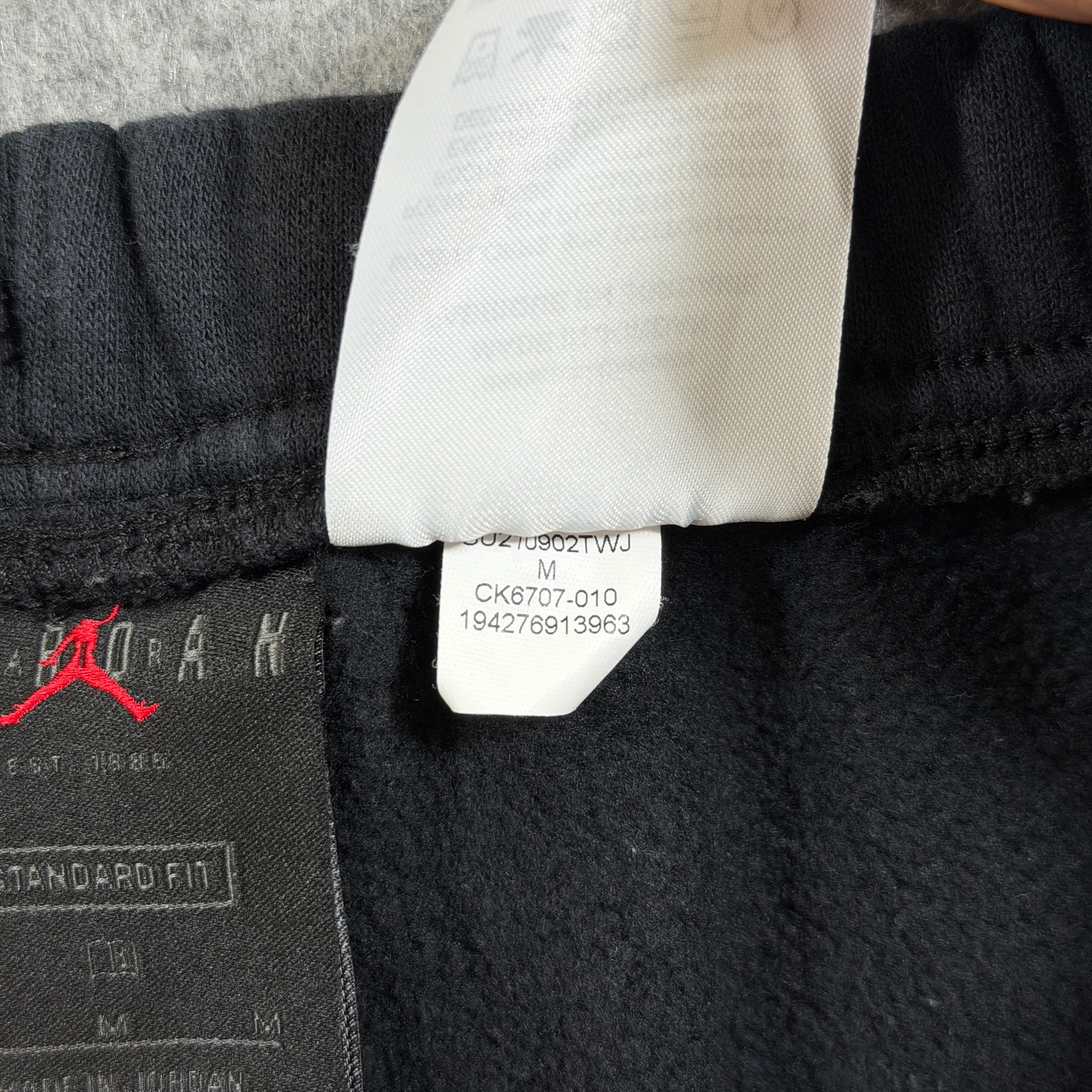 Jordan Fleece Shorts Mens M Black Jumpman Logo Cotton Drawstring Athletic Gym thumbnail 5
