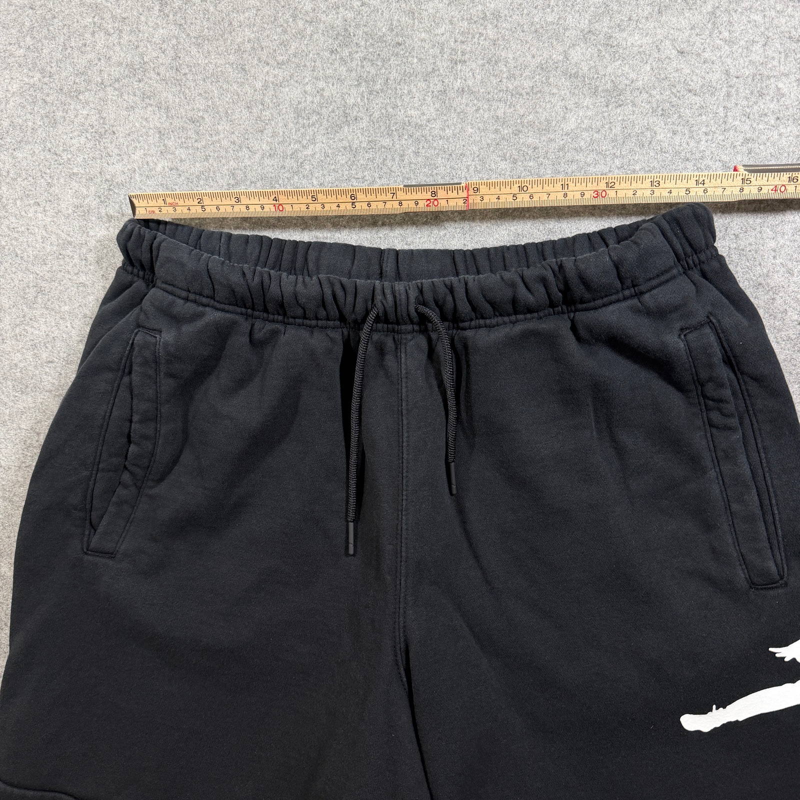 Jordan Fleece Shorts Mens M Black Jumpman Logo Cotton Drawstring Athletic Gym thumbnail 6