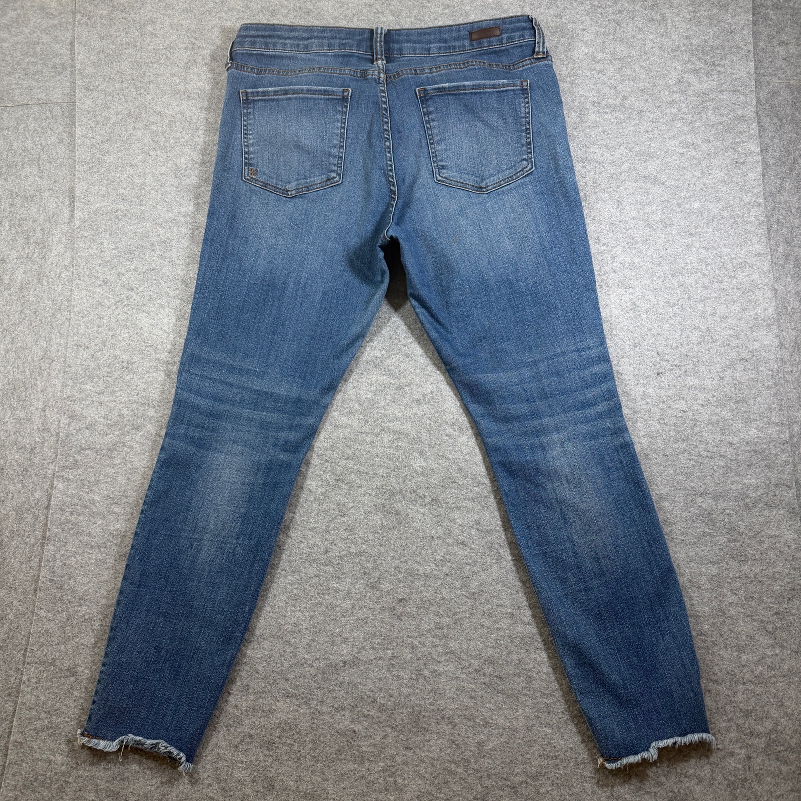 Kut From The Kloth Diana Skinny Jeans Womens 12 Blue Wash Distressed Stretch thumbnail 2