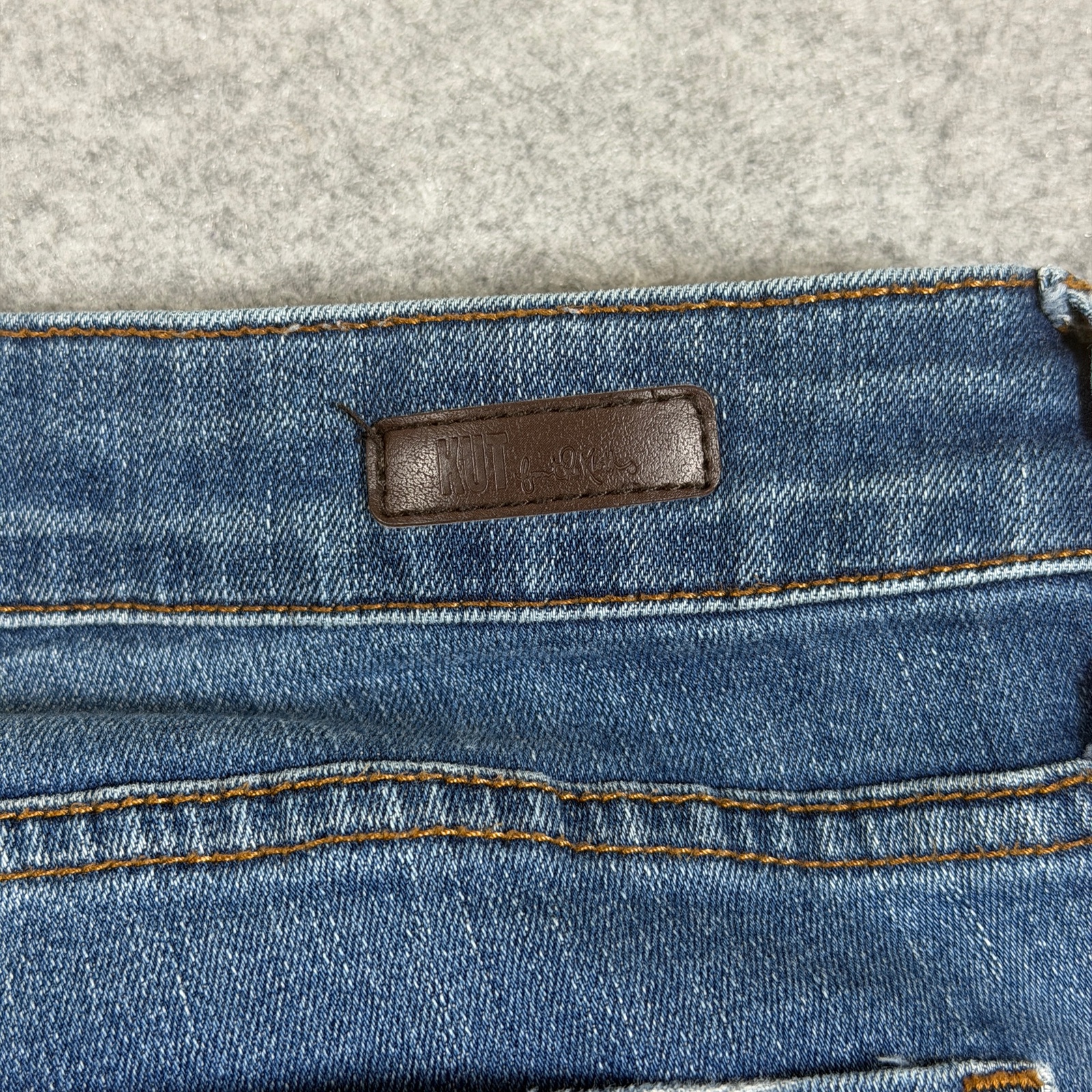 Kut From The Kloth Diana Skinny Jeans Womens 12 Blue Wash Distressed Stretch thumbnail 10