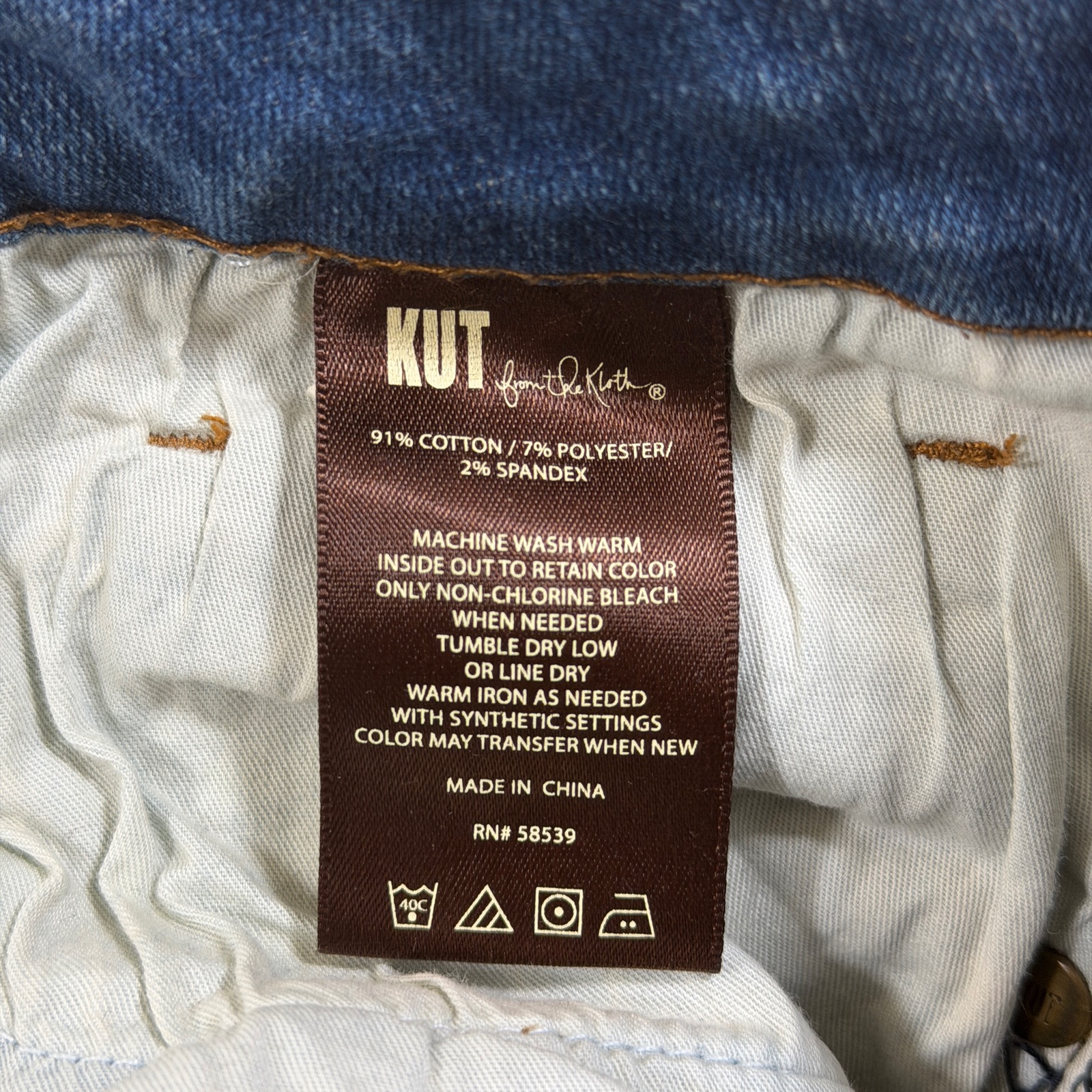 Kut From The Kloth Diana Skinny Jeans Womens 12 Blue Wash Distressed Stretch thumbnail 12