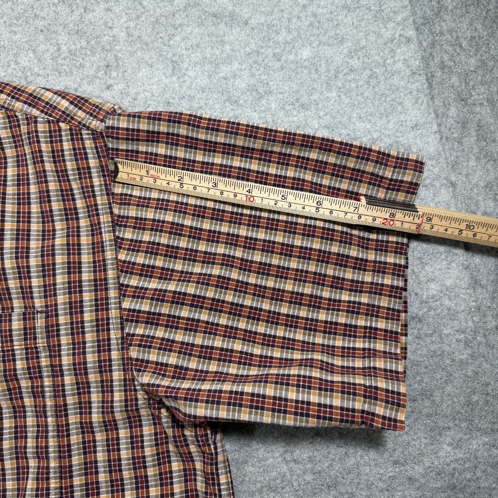VTG Columbia XCO Shirt Mens L Orange Plaid Button Up Outdoor Hiking Short Sleeve thumbnail 8
