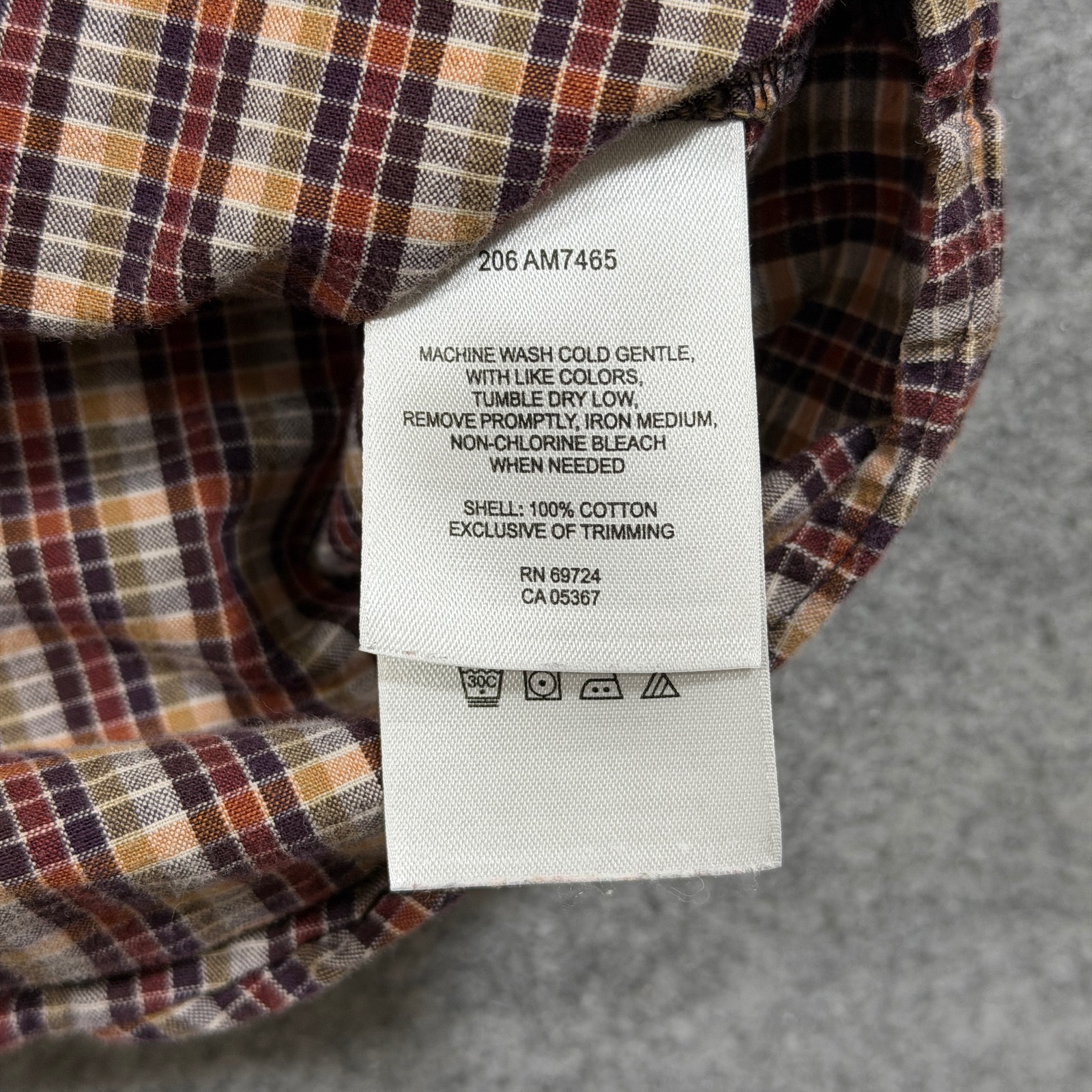 VTG Columbia XCO Shirt Mens L Orange Plaid Button Up Outdoor Hiking Short Sleeve thumbnail 9