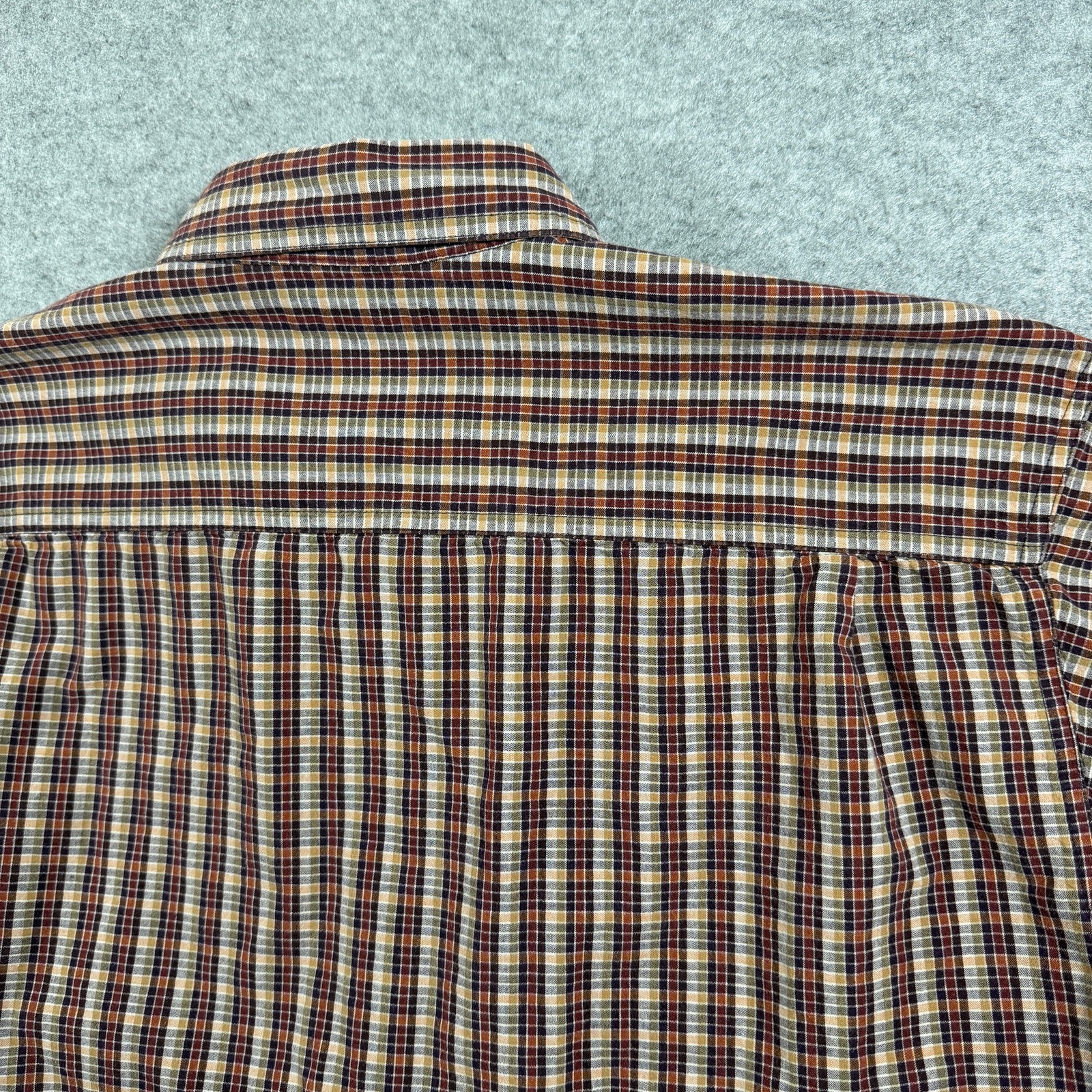 VTG Columbia XCO Shirt Mens L Orange Plaid Button Up Outdoor Hiking Short Sleeve thumbnail 10