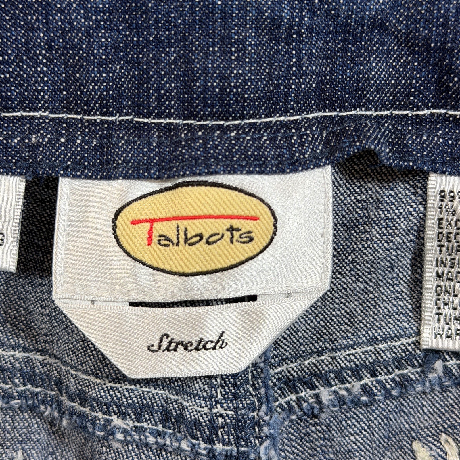 Vintage Talbots Jeans Womens 12 30x31 Dark Wash Floral Embroidered Denim thumbnail 11