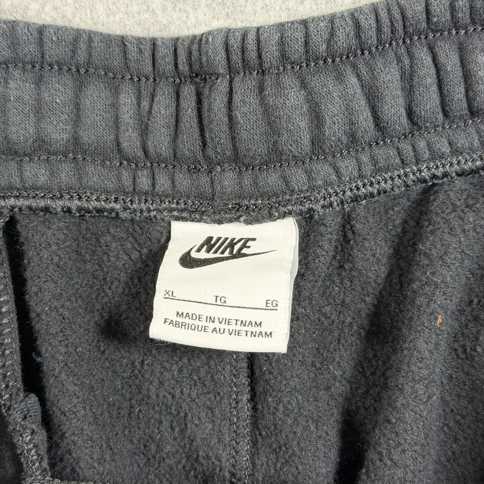 Nike Club Fleece Sweatpants Mens XL Black Cotton Drawstring Elastic Waist Pocket thumbnail 3