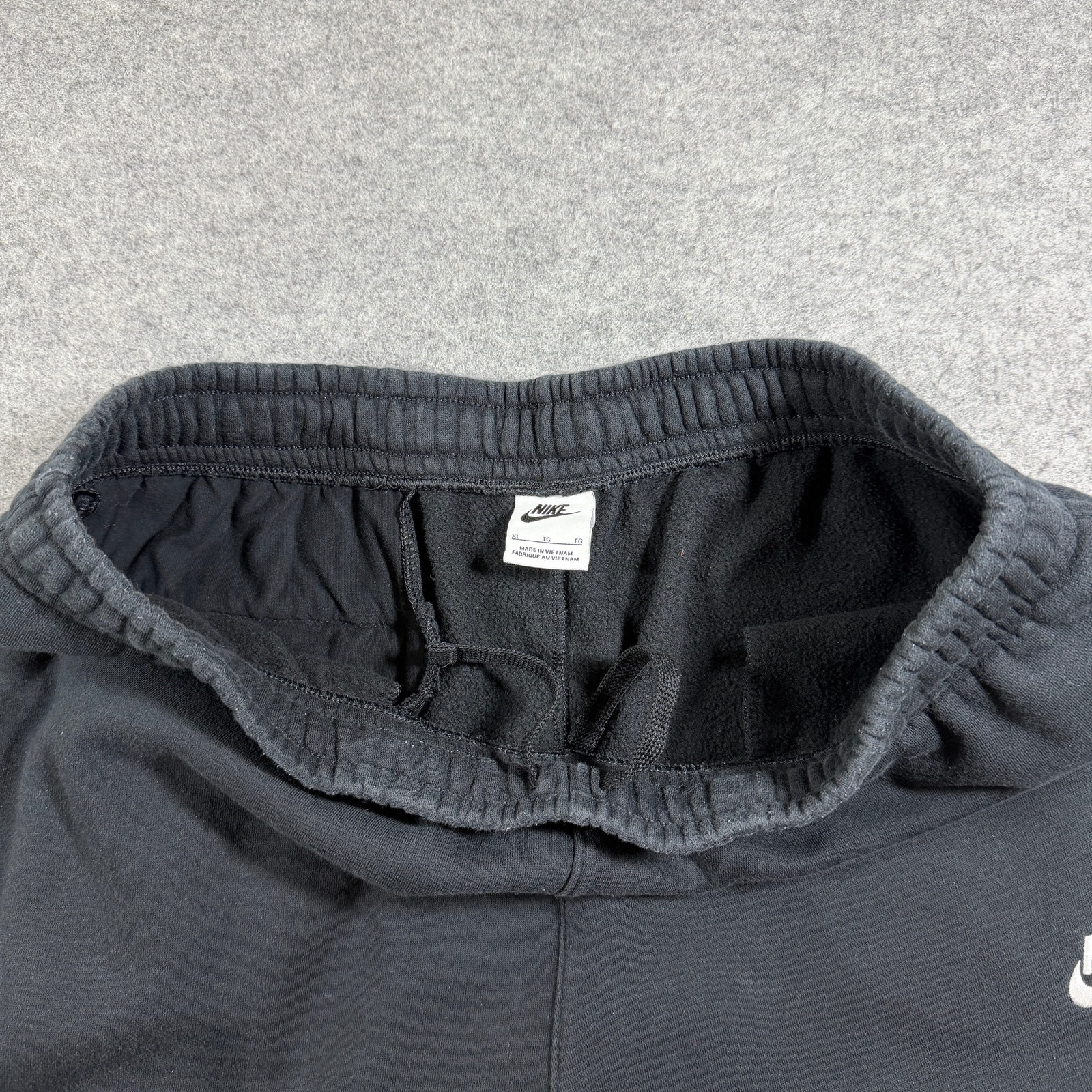 Nike Club Fleece Sweatpants Mens XL Black Cotton Drawstring Elastic Waist Pocket thumbnail 4