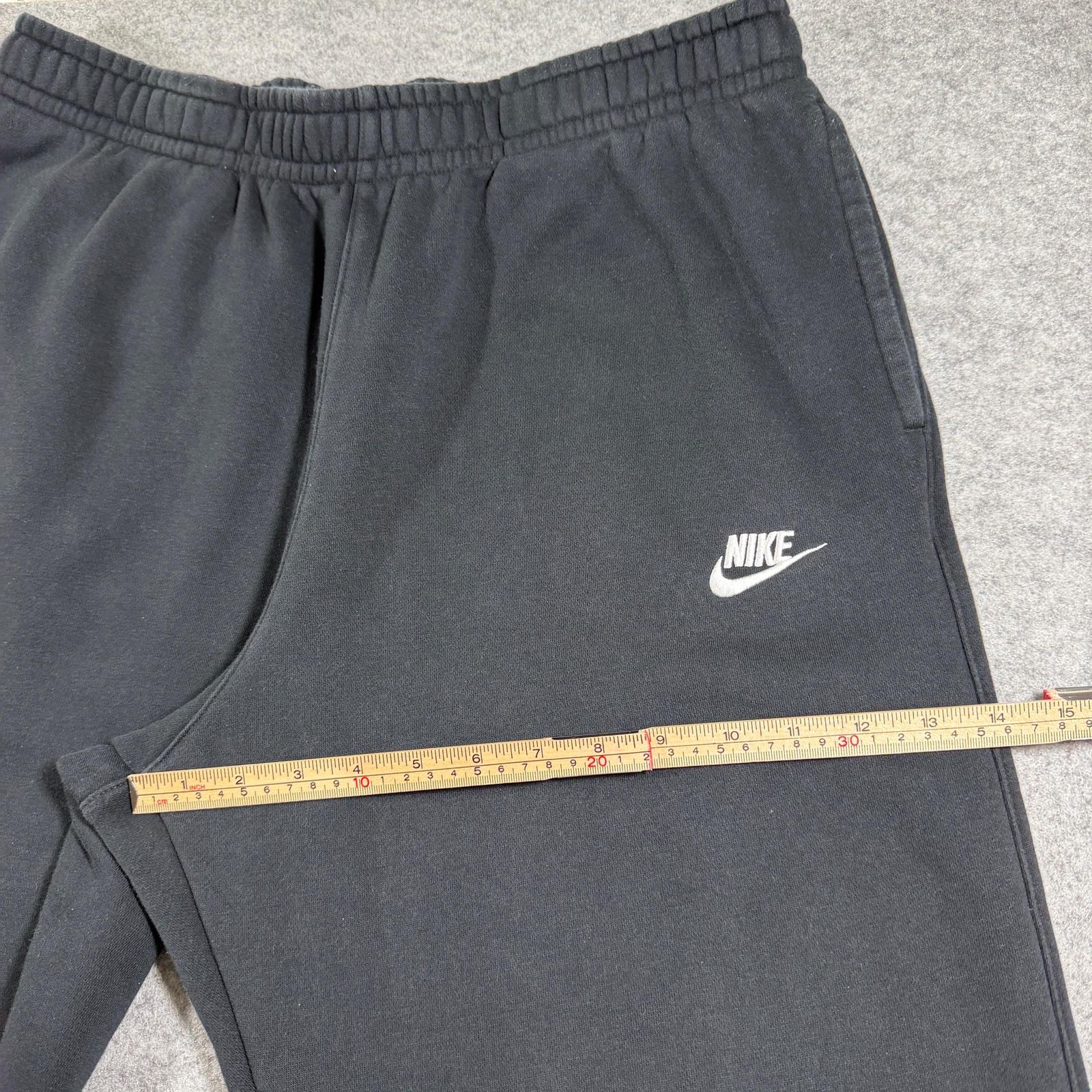 Nike Club Fleece Sweatpants Mens XL Black Cotton Drawstring Elastic Waist Pocket thumbnail 9