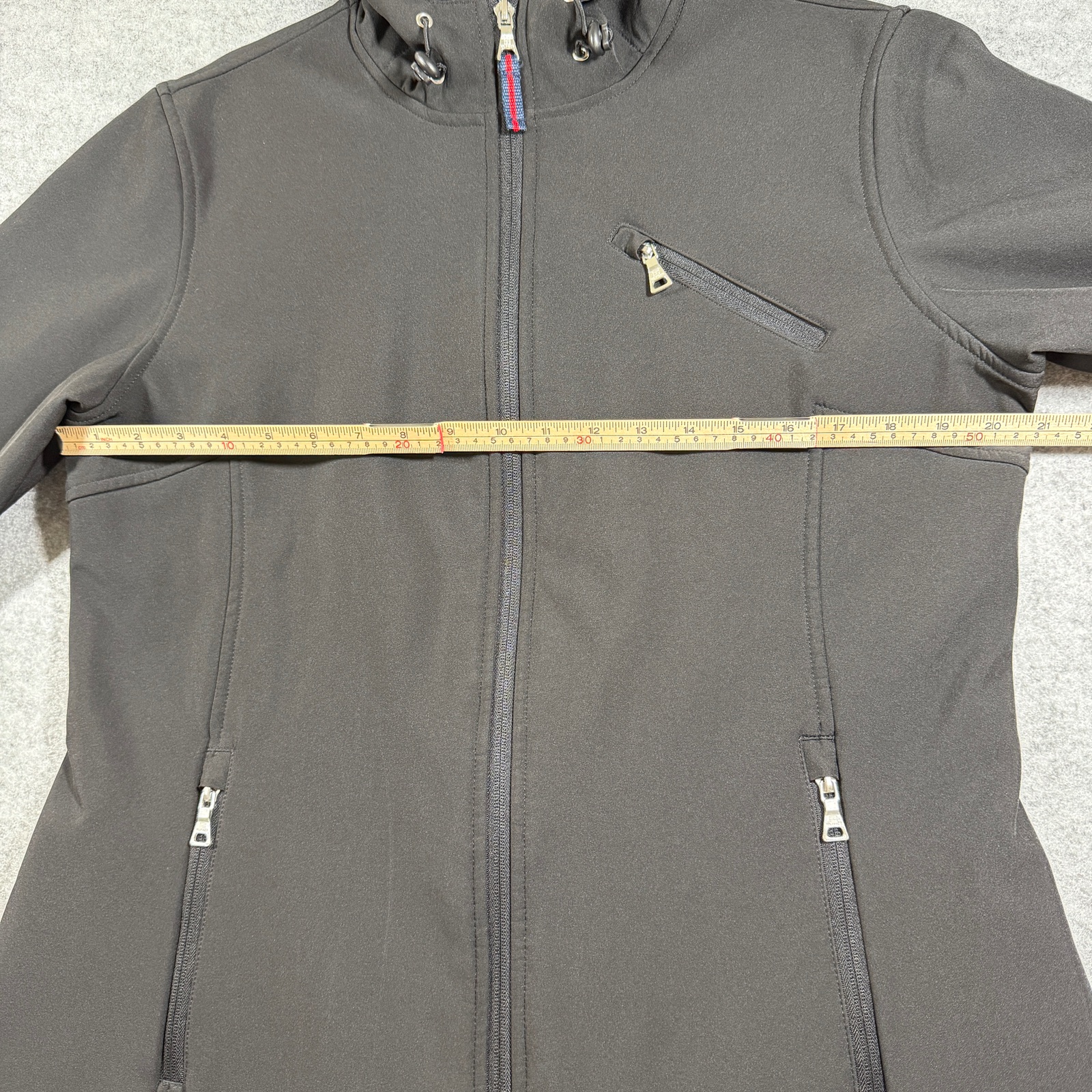 Tommy Hilfiger Soft Shell Jacket Womens L Black Hooded Full Zip Fleece Lined thumbnail 6