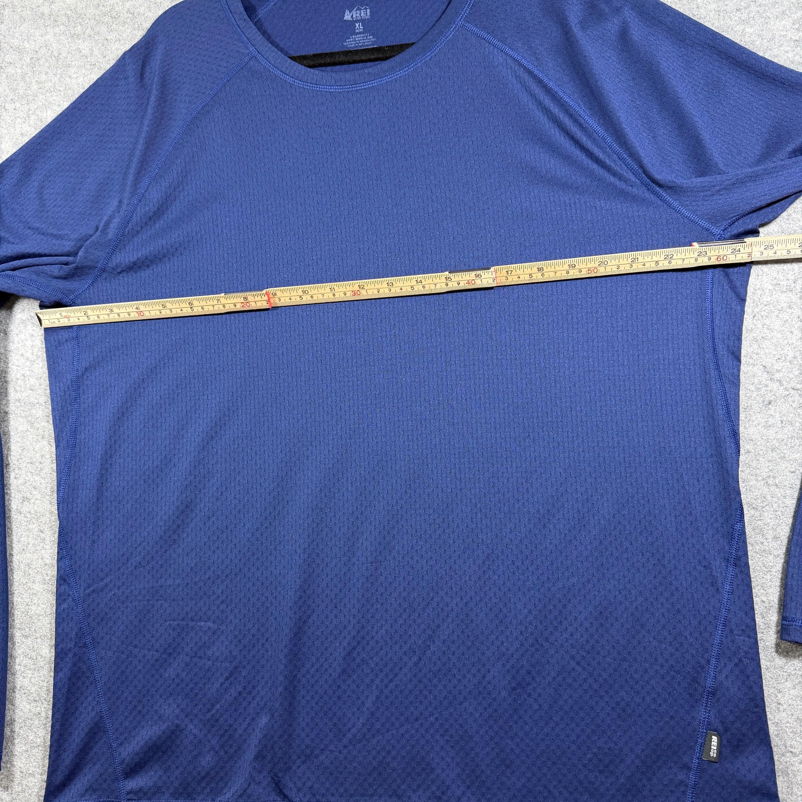 REI Long Sleeve Shirt Mens XL Blue Mesh Vented Raglan Crew Neck Hiking Outdoor thumbnail 7