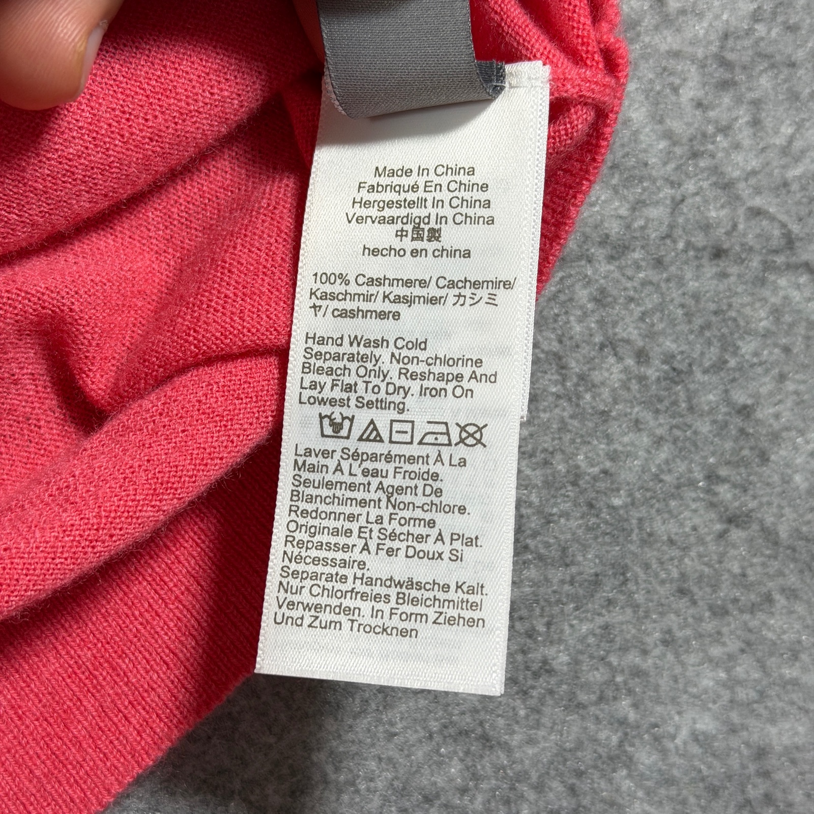 J.Crew 100% Cashmere Cardigan Womens XS Pink Coral Crop Button Front Crew Neck thumbnail 8