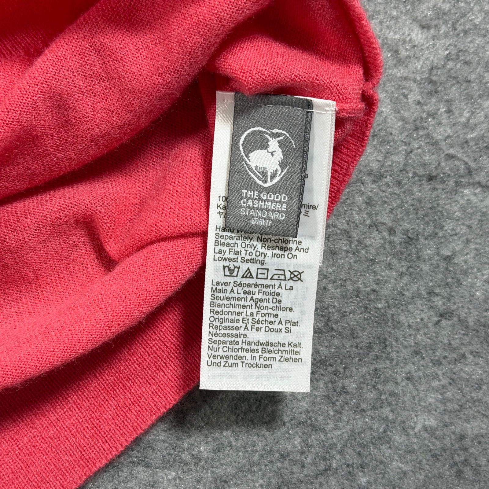 J.Crew 100% Cashmere Cardigan Womens XS Pink Coral Crop Button Front Crew Neck thumbnail 9