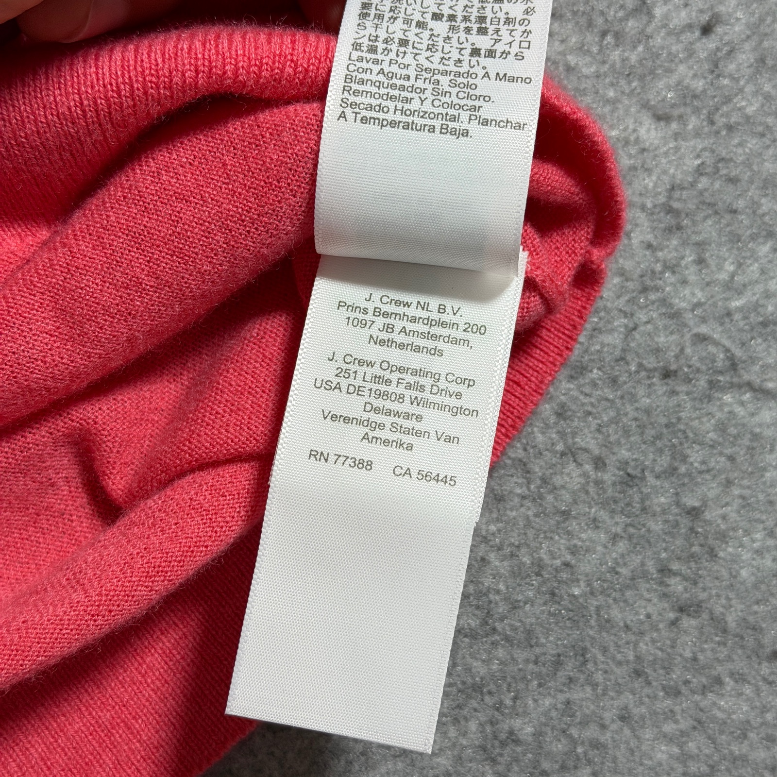 J.Crew 100% Cashmere Cardigan Womens XS Pink Coral Crop Button Front Crew Neck thumbnail 10