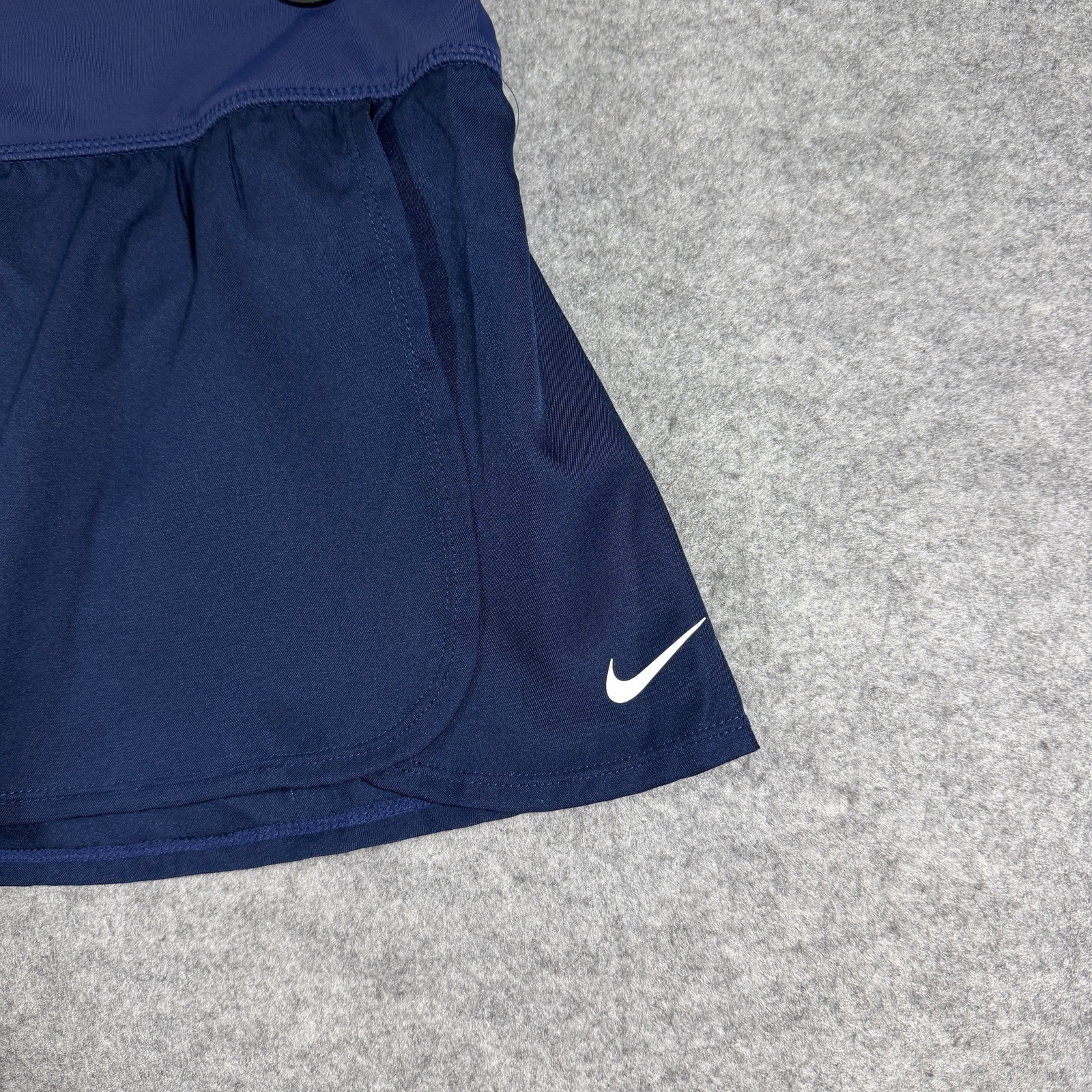 Nike Dri-FIT Tennis Skirt Womens M Navy Blue Built In Shorts Athletic Skort thumbnail 5