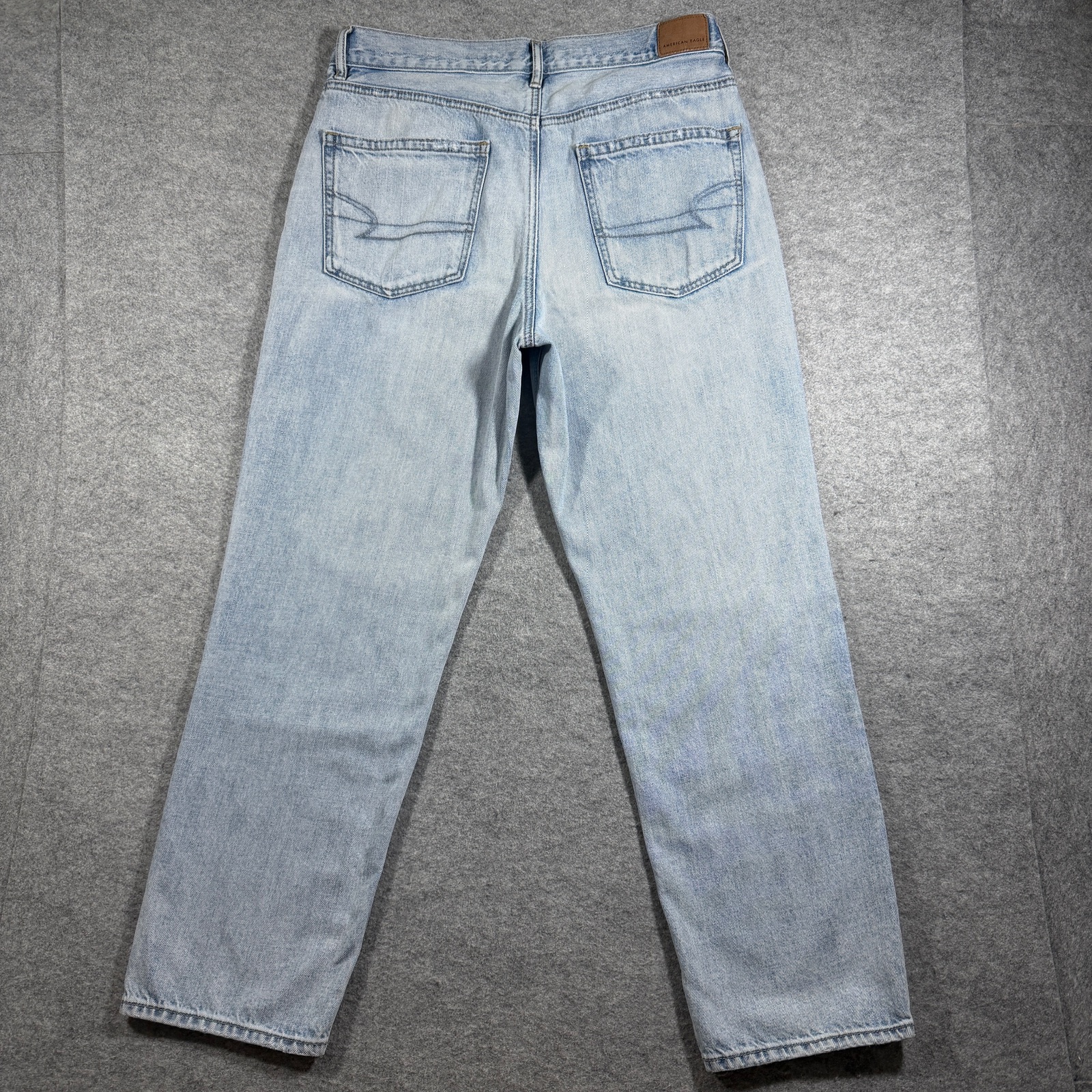 American Eagle 90s Boyfriend Jeans Womens 8 Regular Light Wash Stretch Denim thumbnail 2