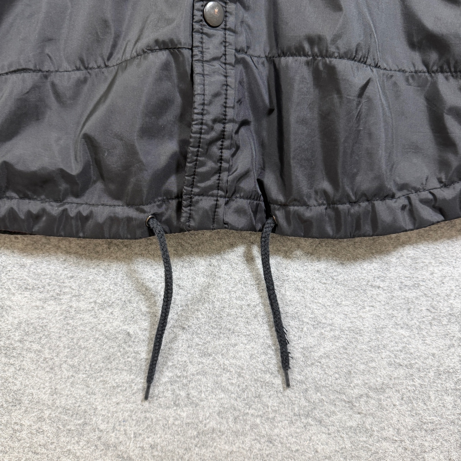 Dickies Coach's Flannel Lined Jacket Mens L Black Quilted Snap Front Workwear thumbnail 9