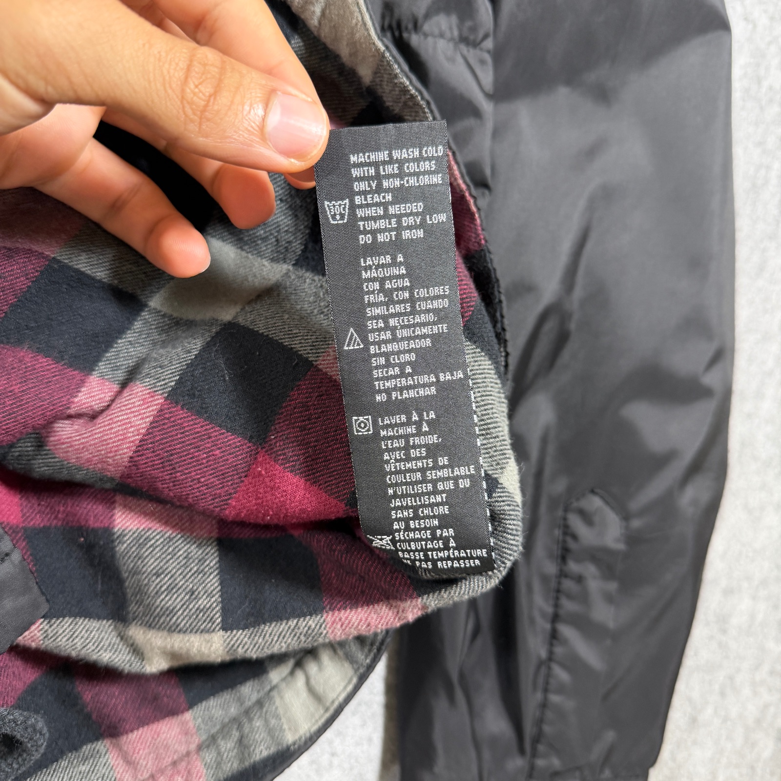 Dickies Coach's Flannel Lined Jacket Mens L Black Quilted Snap Front Workwear thumbnail 11