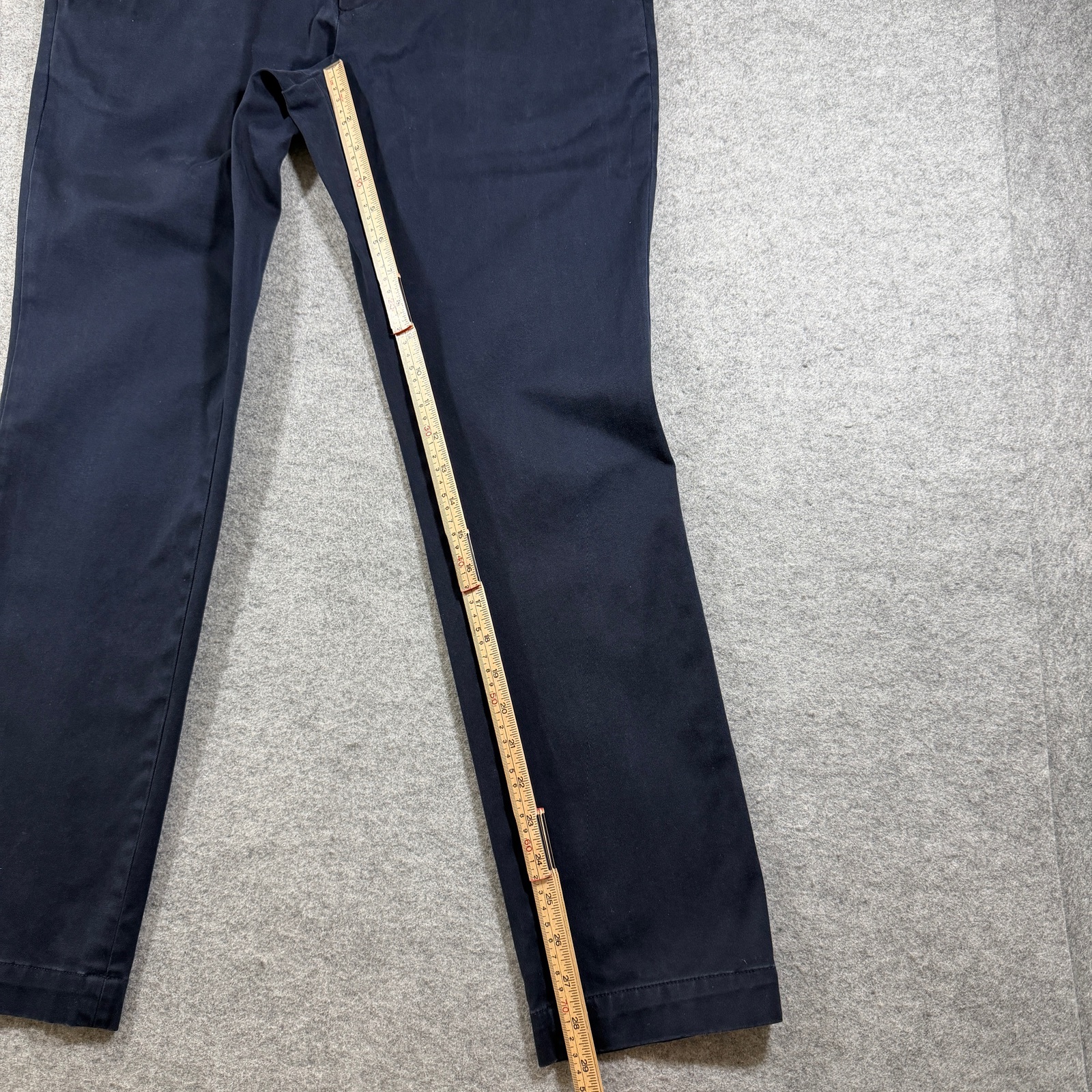 Banana Republic Fulton Skinny Fit Pants Mens 33x30 Navy Stretch Cotton Casual thumbnail 7