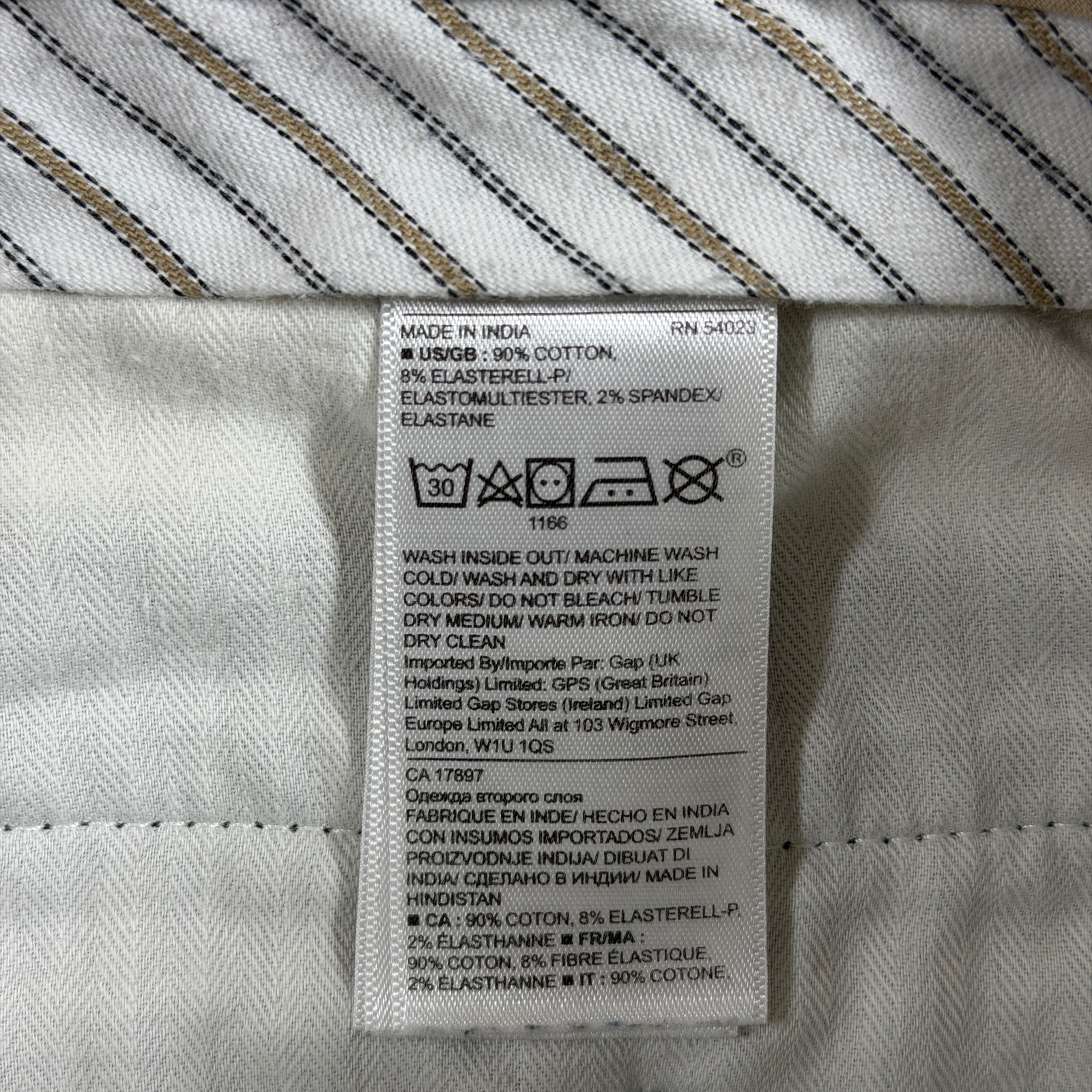 Banana Republic Fulton Skinny Fit Pants Mens 33x30 Navy Stretch Cotton Casual thumbnail 10