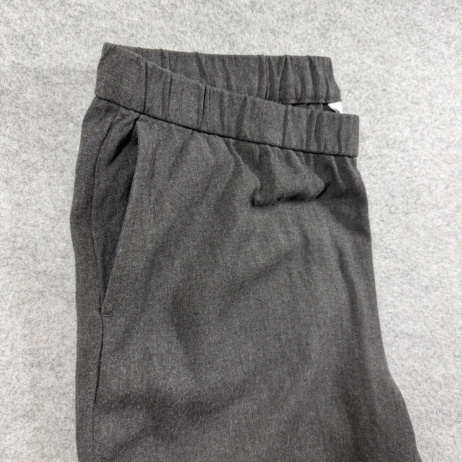 Pure Jill Wide Leg Pants Womens M Tall Gray Rayon Pull On Elastic Waist Relaxed thumbnail 11