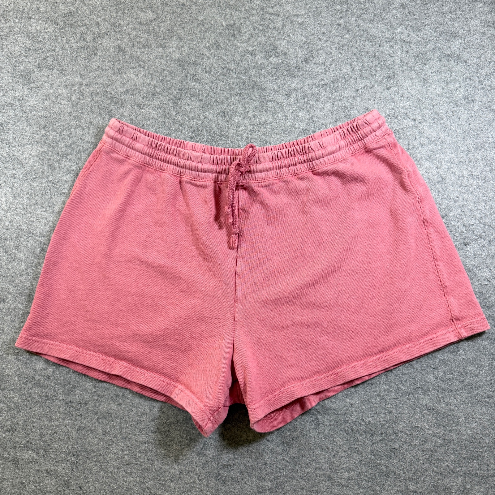 J.Crew Sweat Shorts Womens M Pink 100% Cotton Drawstring Lounge Relaxed Fit