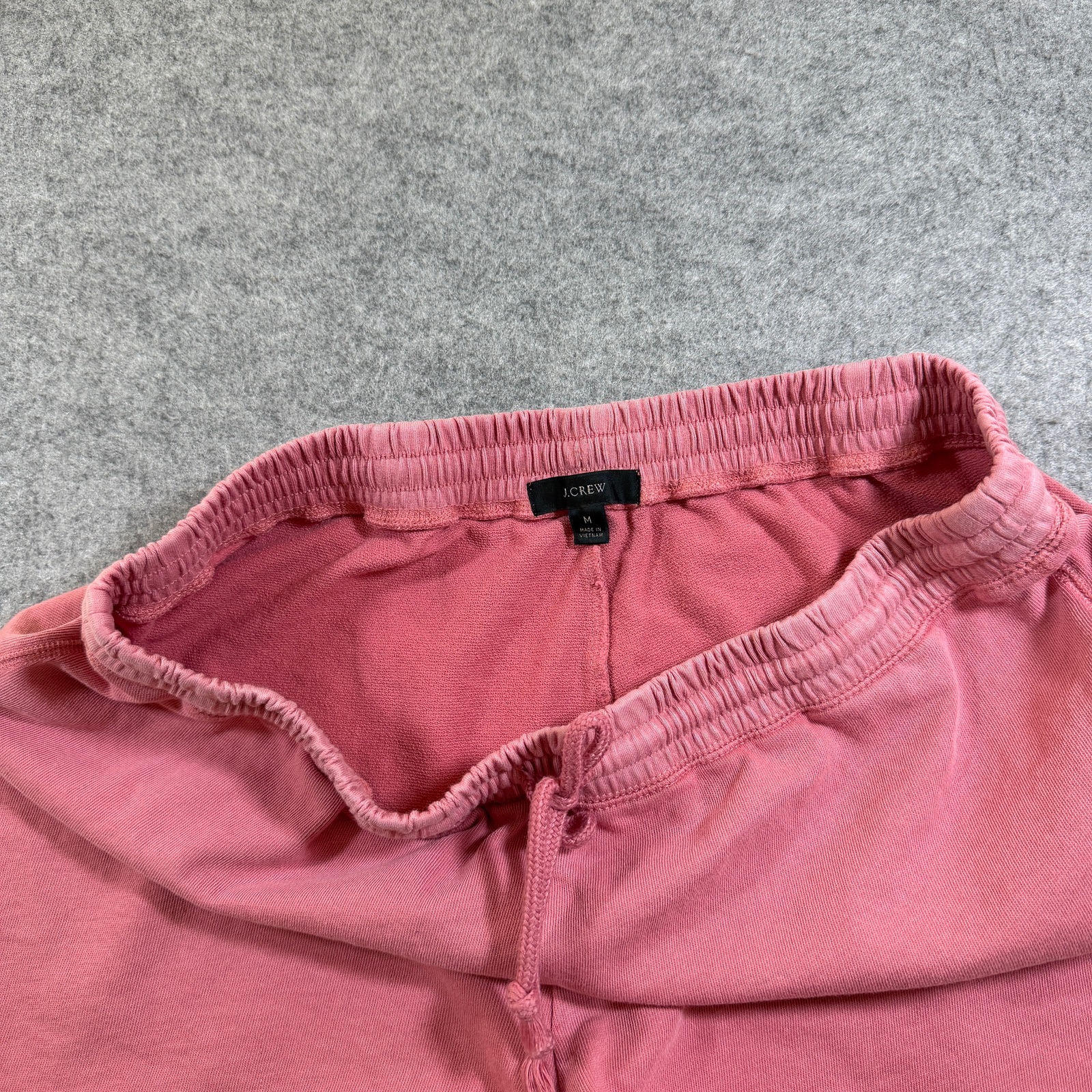 J.Crew Sweat Shorts Womens M Pink 100% Cotton Drawstring Lounge Relaxed Fit thumbnail 4