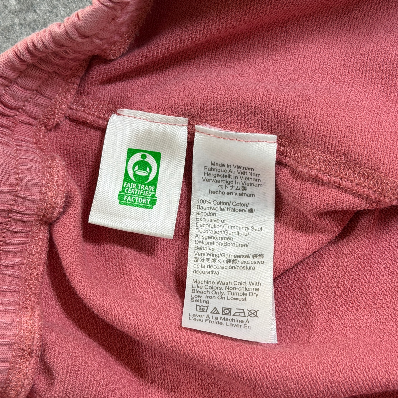 J.Crew Sweat Shorts Womens M Pink 100% Cotton Drawstring Lounge Relaxed Fit thumbnail 9
