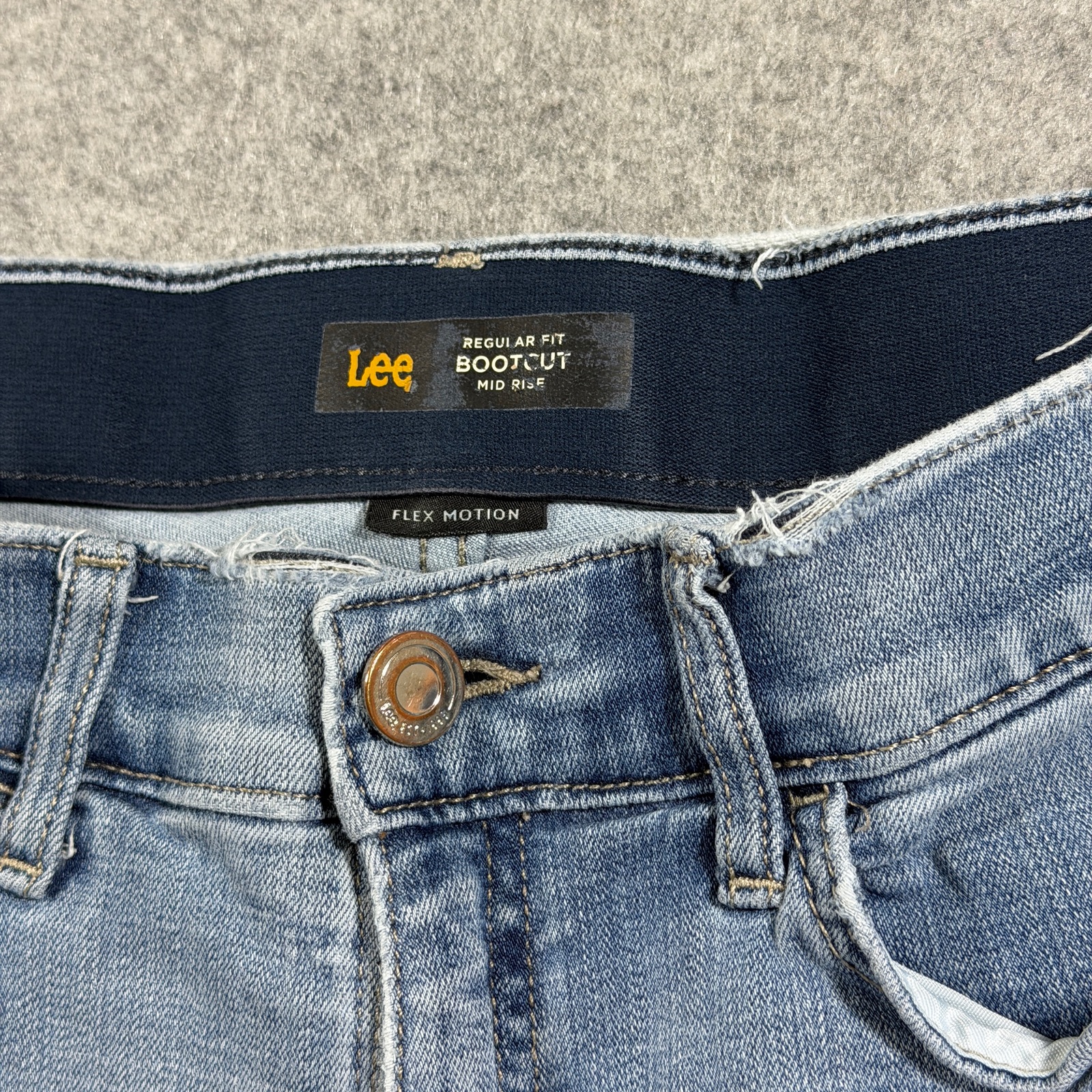 Lee Flex Motion Bootcut Jeans Womens 10 Medium Light Blue Wash Mid Rise Stretch thumbnail 10