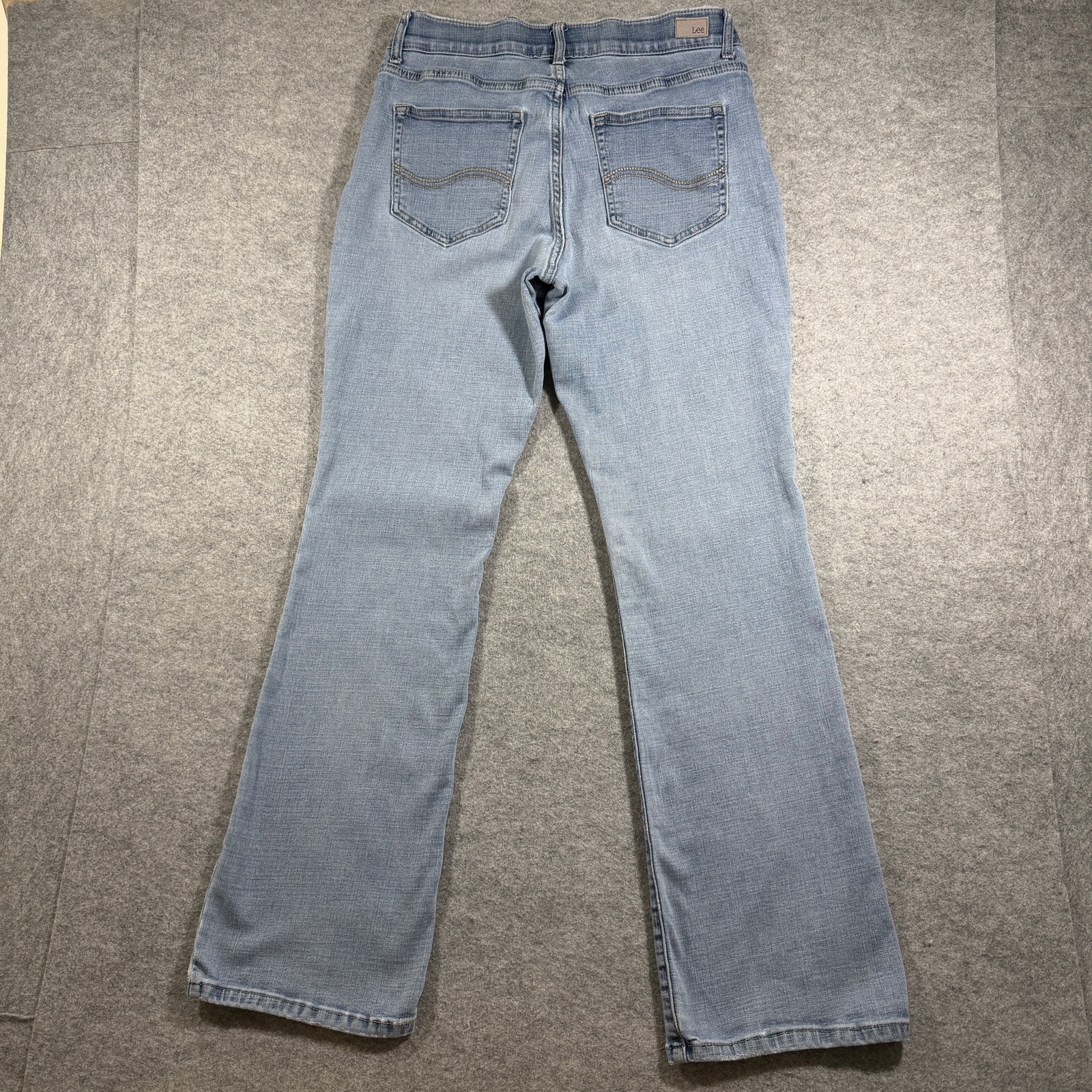 Lee Flex Motion Bootcut Jeans Womens 10 Medium Light Blue Wash Mid Rise Stretch thumbnail 11