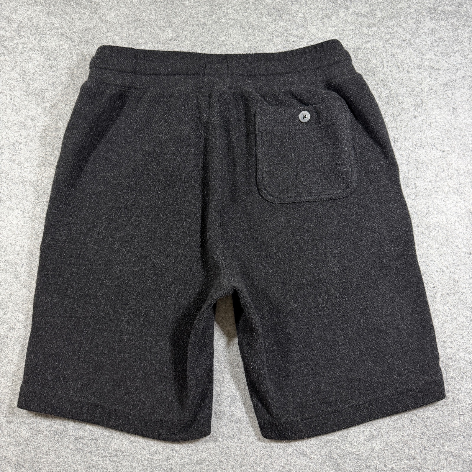 Faherty Sweat Shorts Mens S Charcoal Gray French Terry Cotton Relaxed Fit Pocket thumbnail 2