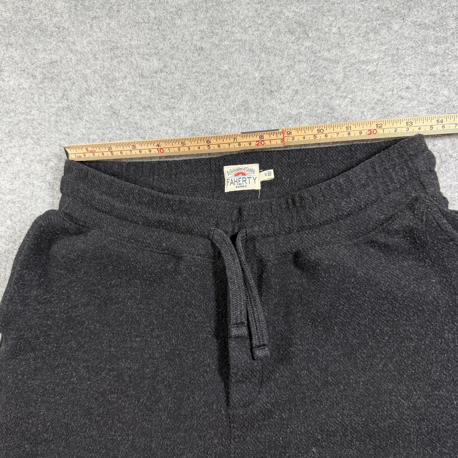 Faherty Sweat Shorts Mens S Charcoal Gray French Terry Cotton Relaxed Fit Pocket thumbnail 6