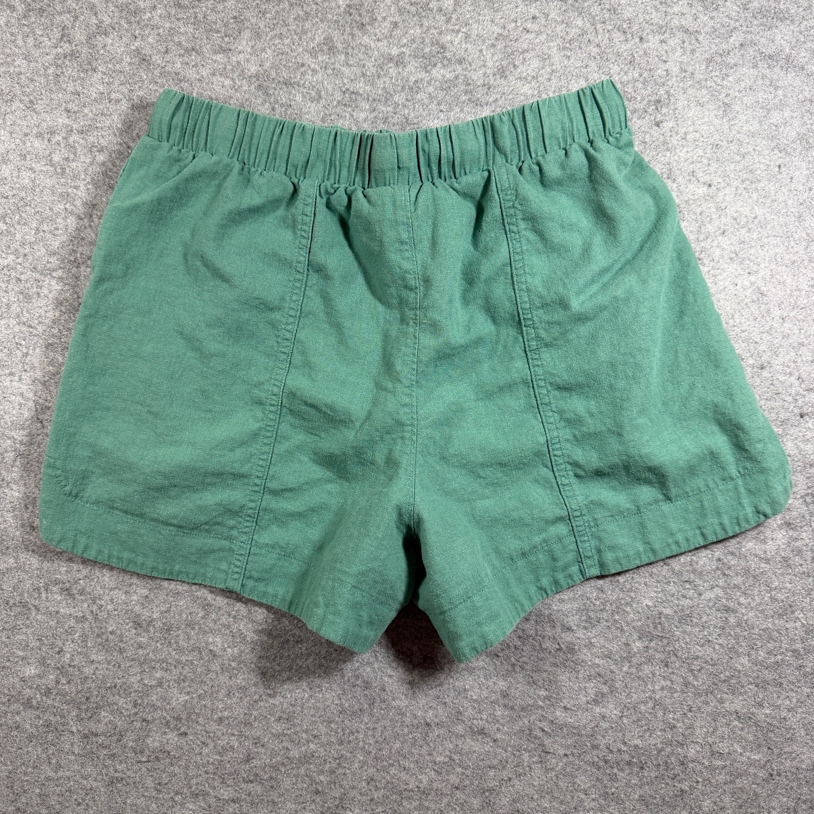 Universal Thread Shorts Womens S Green Linen Blend Relaxed Fit Split Hem Summer thumbnail 2
