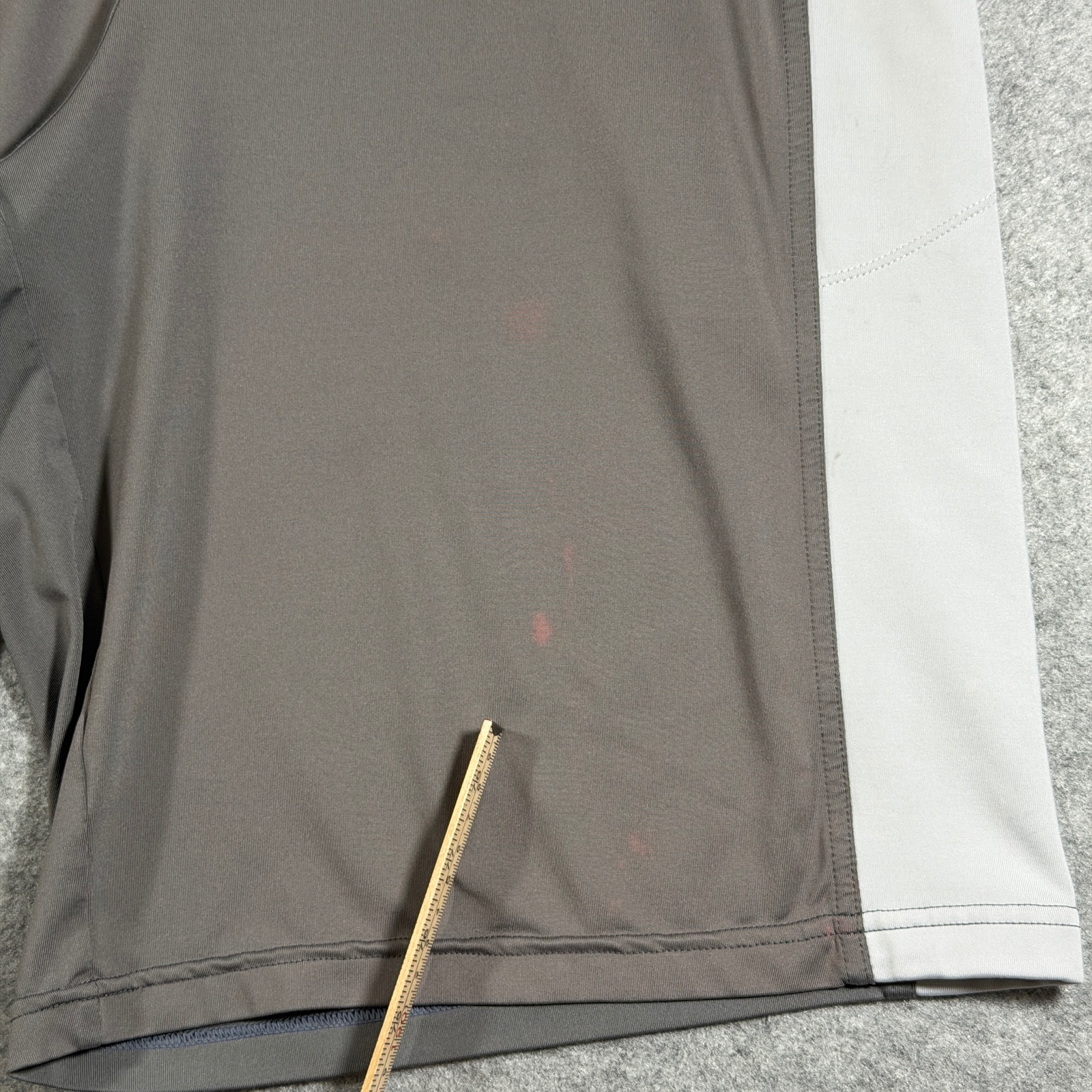 Hylete Athletic Shorts Mens L Gray White Zip Pocket Workout Training Drawstring thumbnail 4