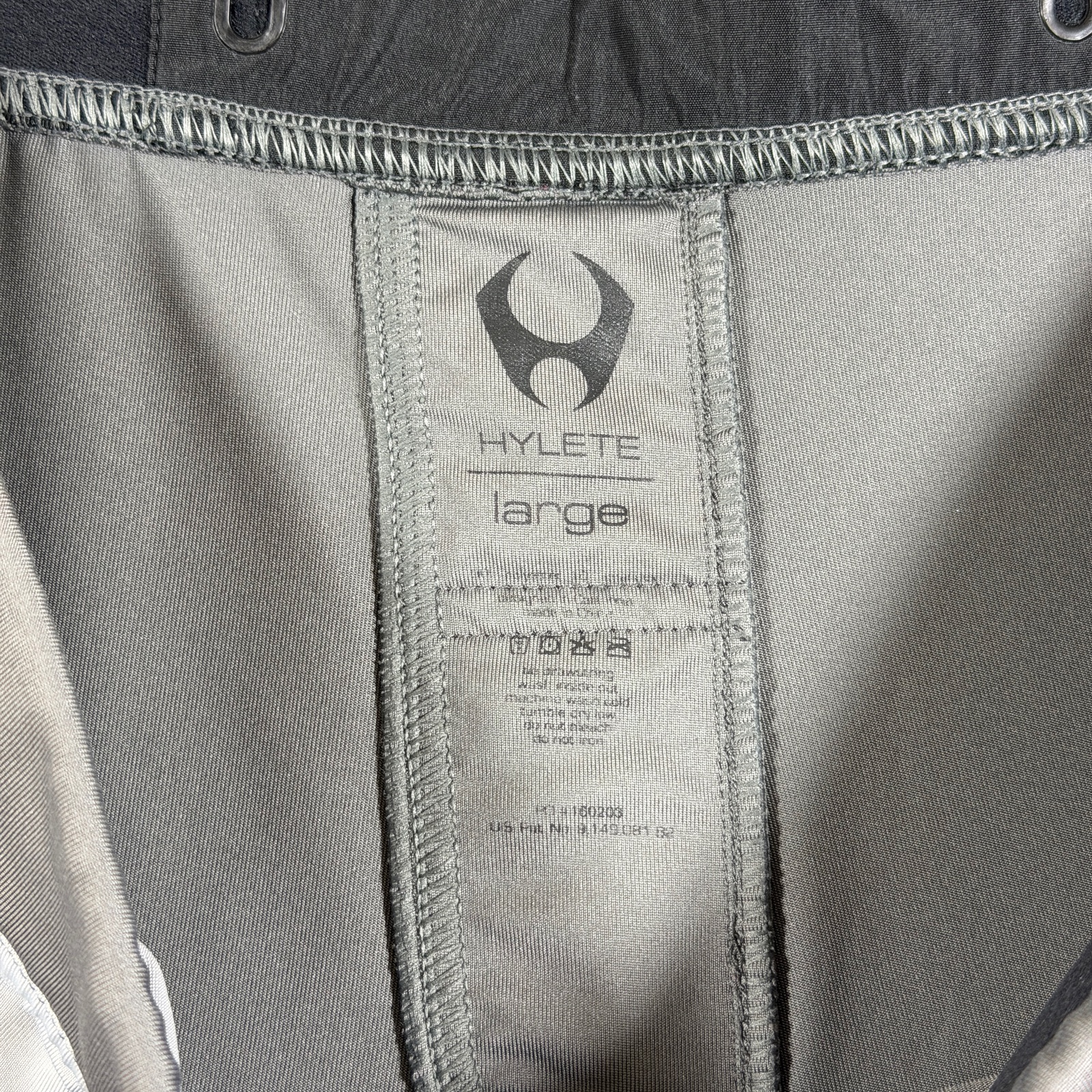 Hylete Athletic Shorts Mens L Gray White Zip Pocket Workout Training Drawstring thumbnail 6