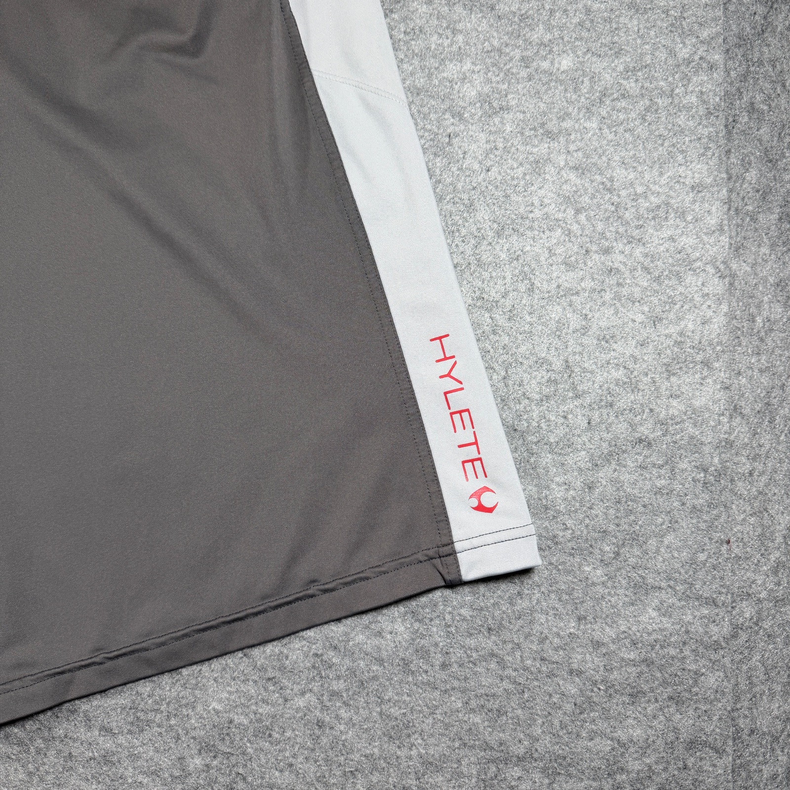 Hylete Athletic Shorts Mens L Gray White Zip Pocket Workout Training Drawstring thumbnail 11